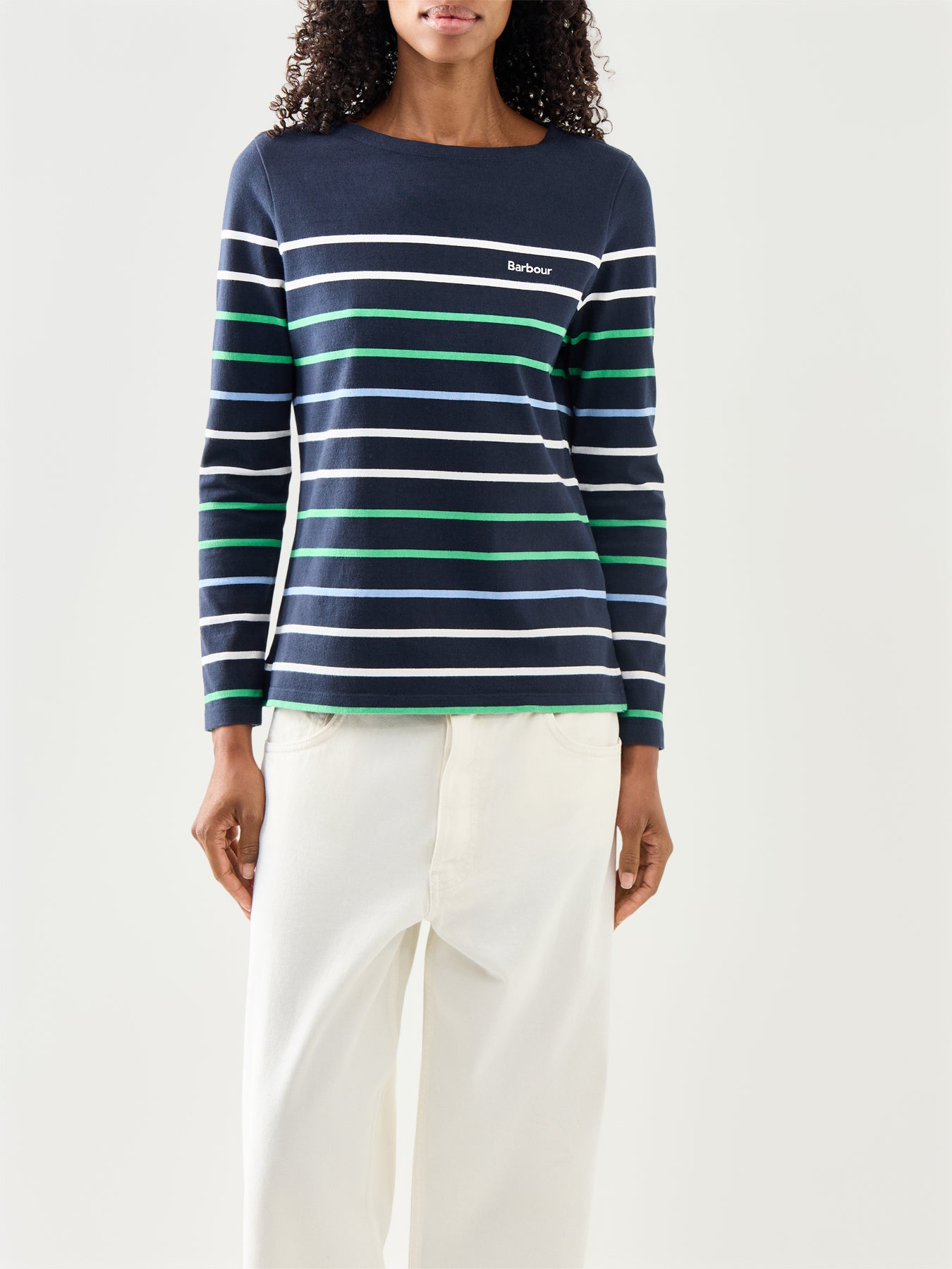 Barbour Hawkins Top Navy Stripe