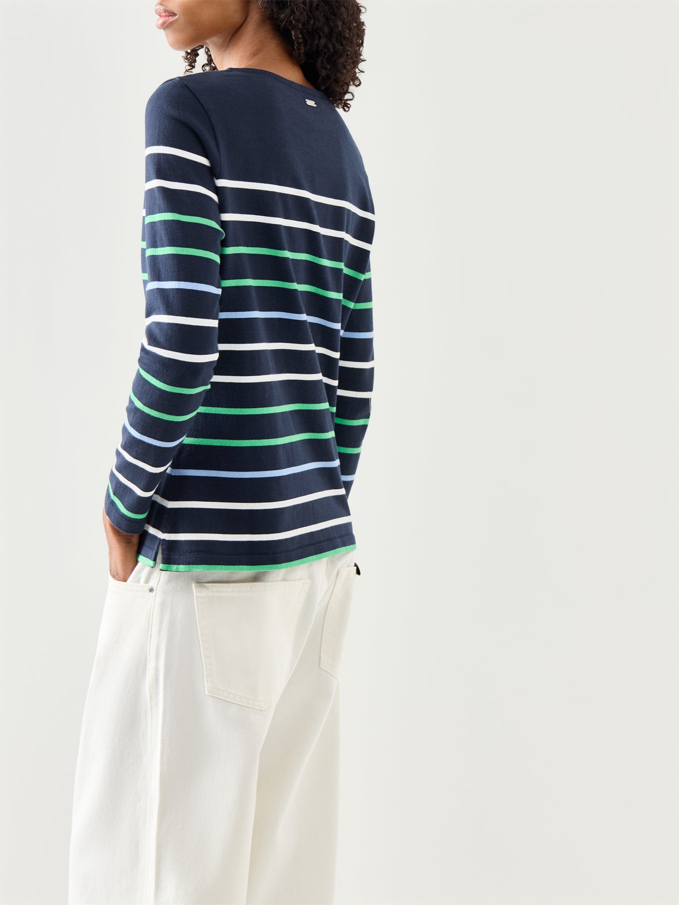 Barbour Hawkins Top Navy Stripe