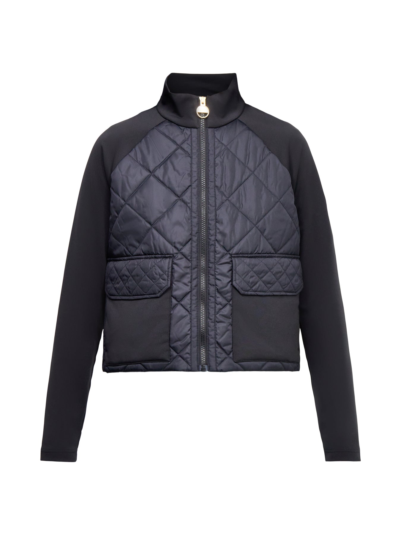 Barbour International Ebony Quilted Sweatshirt