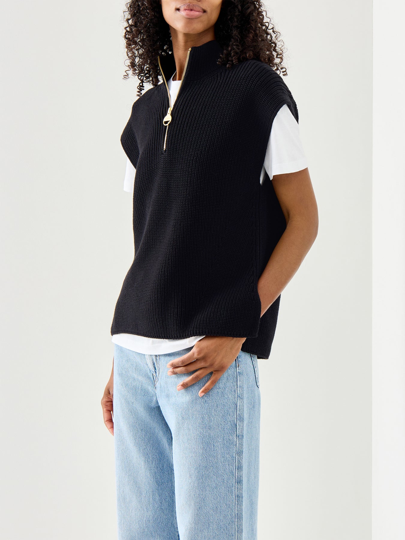 Barbour International Clara Sleeveless Knitted Jumper