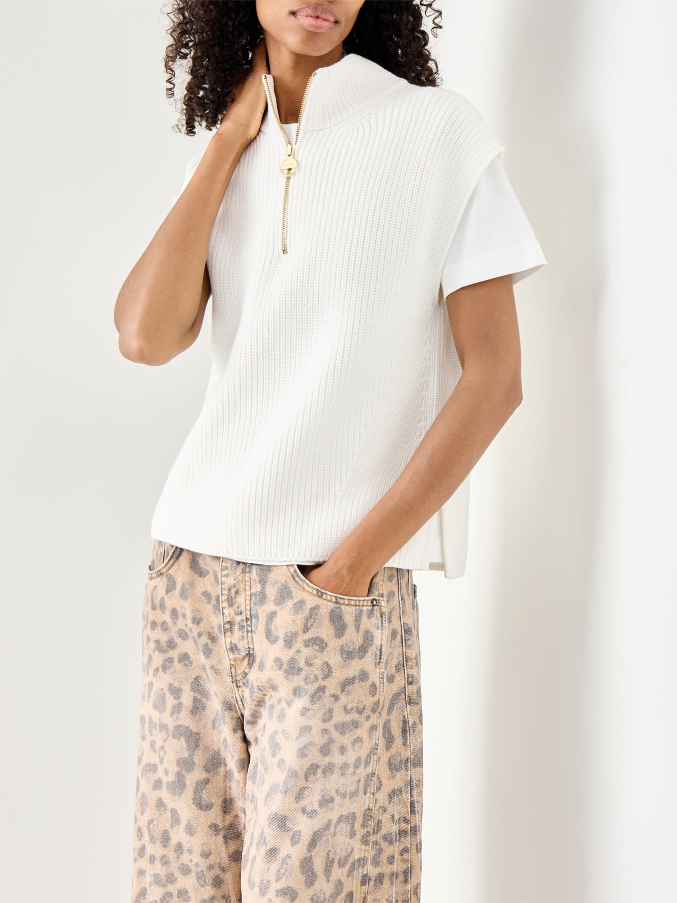 Barbour International Clara Sleeveless Knitted Jumper