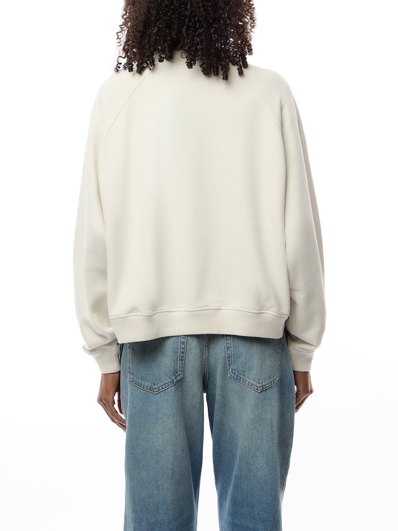 Knit Sweatshirt With Embroidered Flag