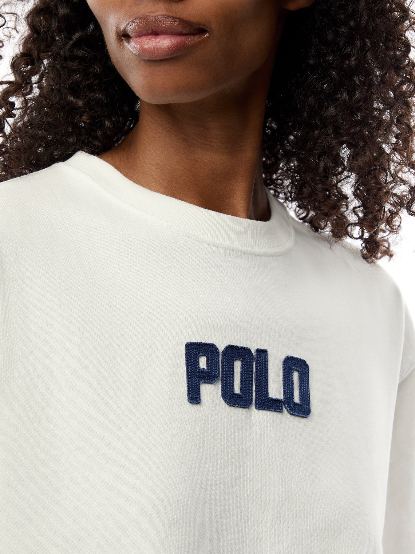 Knit Centre Polo Logo T Shirt