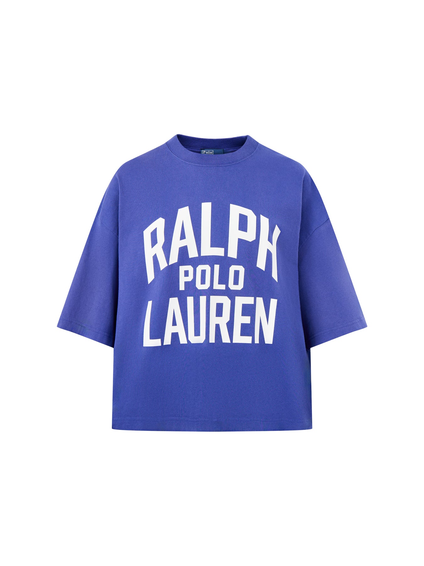 Knit Large Logo T Shirt Bright Navy
