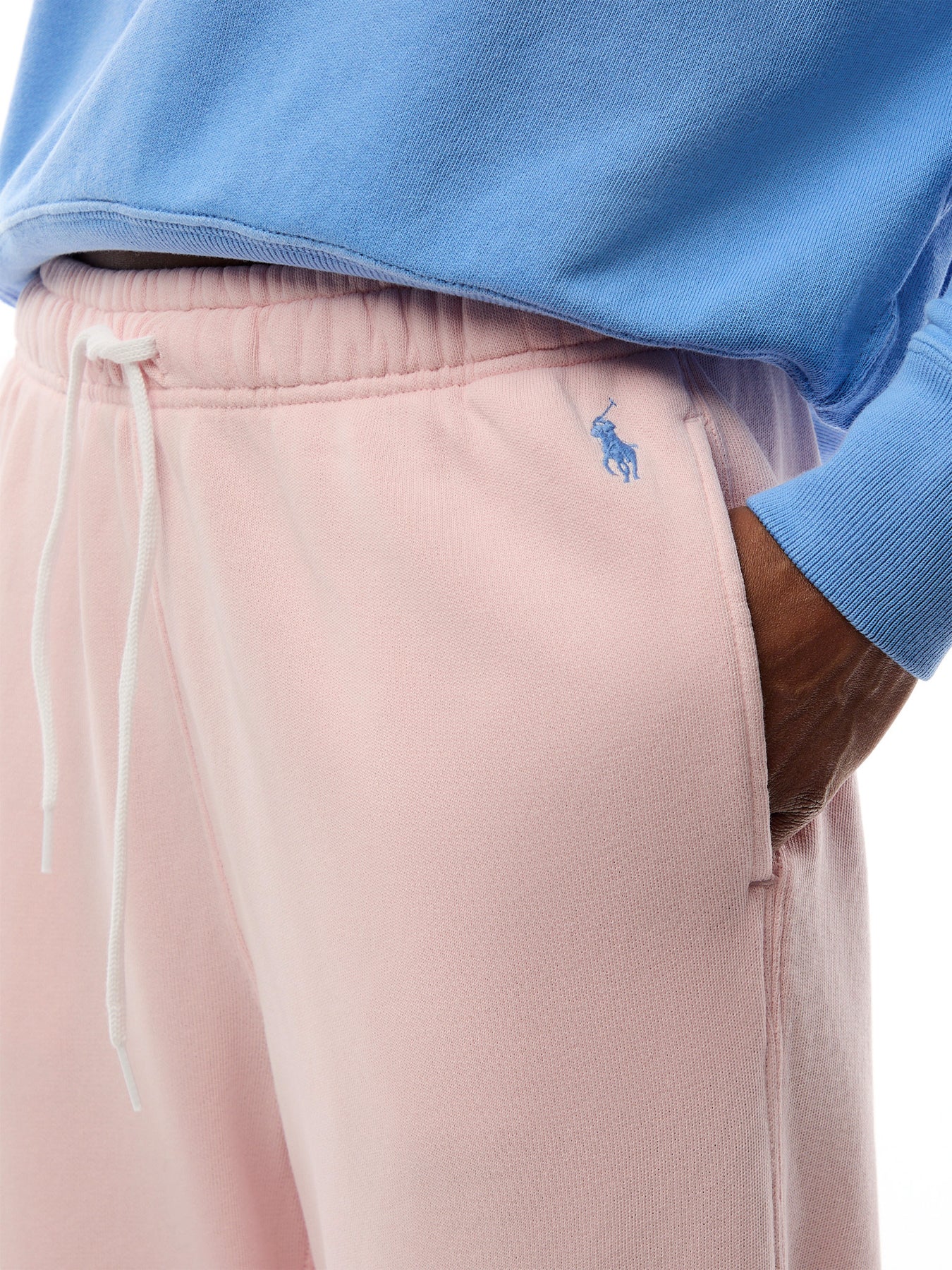 Logo-Embroidery Lightweight Fleece Athletic Cotton-Jersey Jogging Bottoms