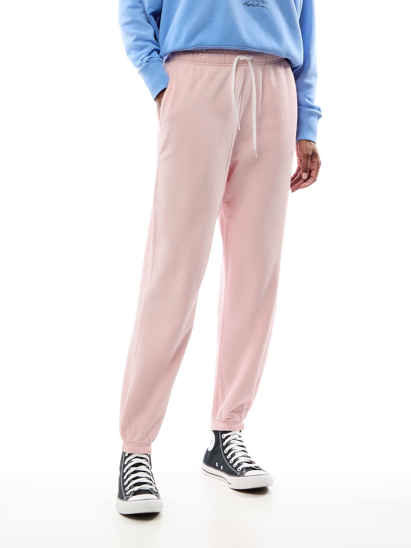 Logo-Embroidery Lightweight Fleece Athletic Cotton-Jersey Jogging Bottoms