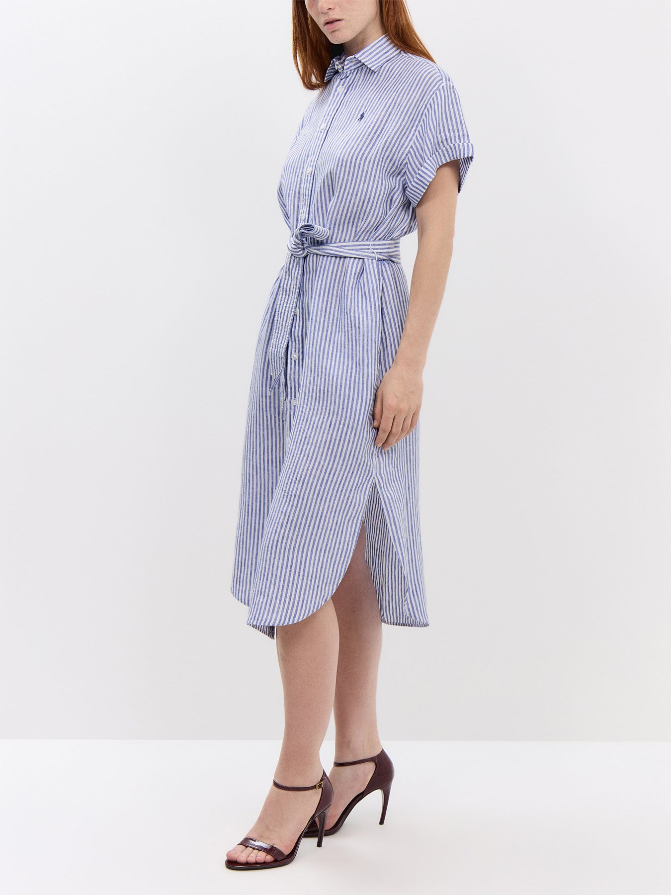 Woven Shirt Dress Dress