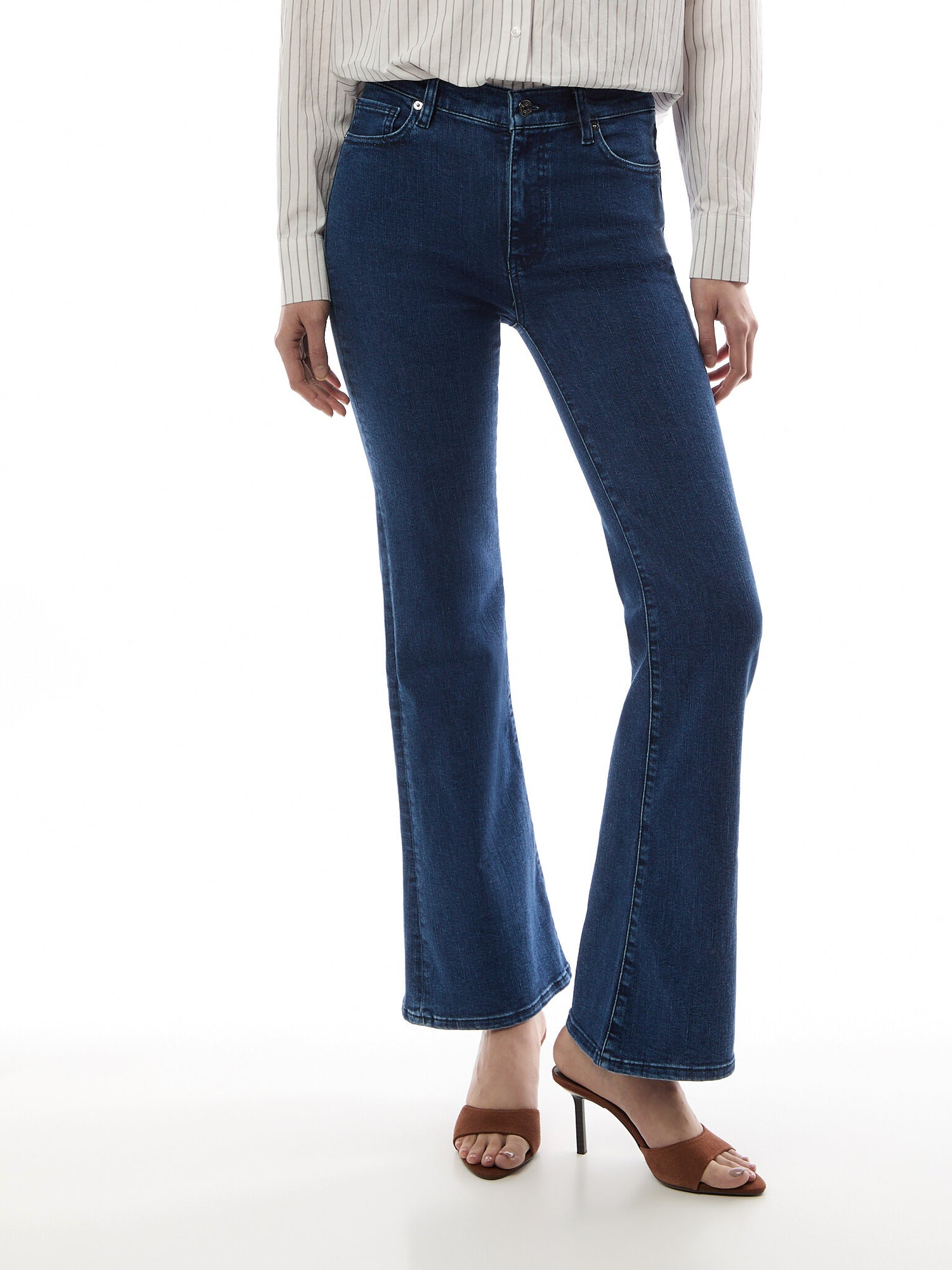 The Icon Mid Rise Flare Jeans