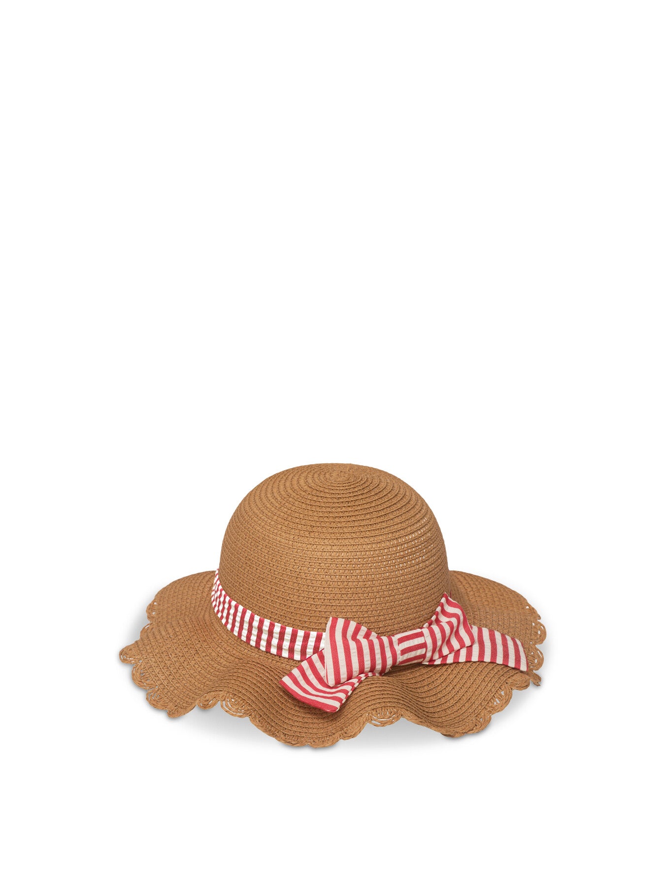 Scalloped Straw Sun Hat 7-10 Years