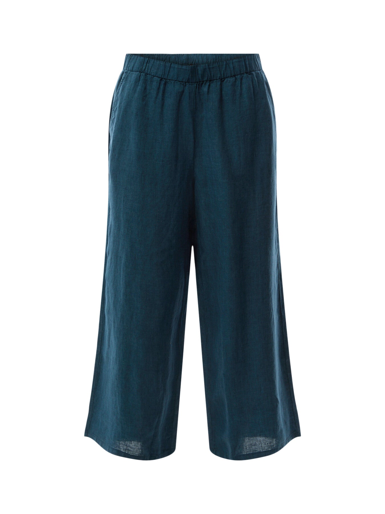 Wide Leg Cropped Pant Linen