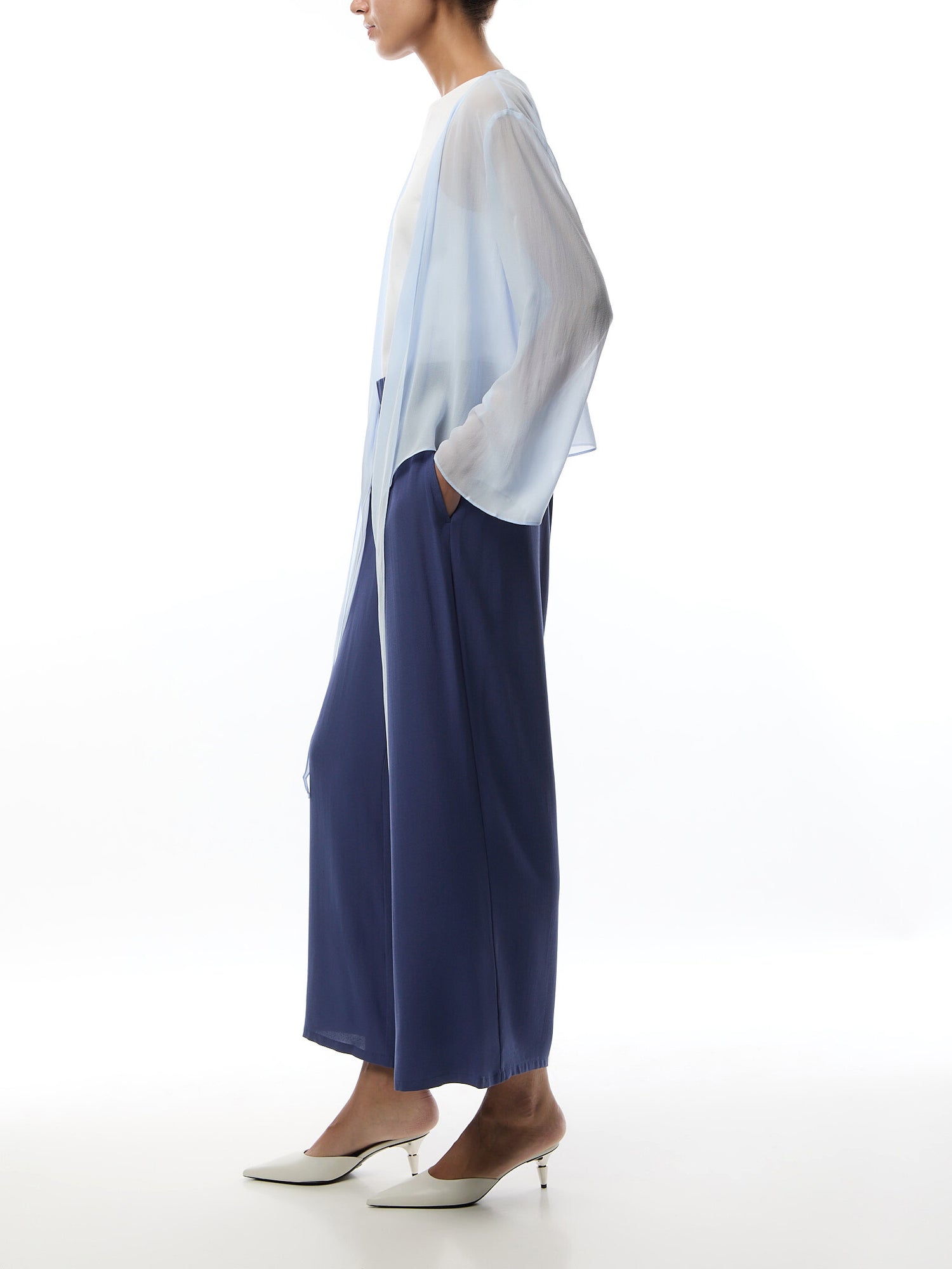 Wide Ankle Pant Silk Georgette