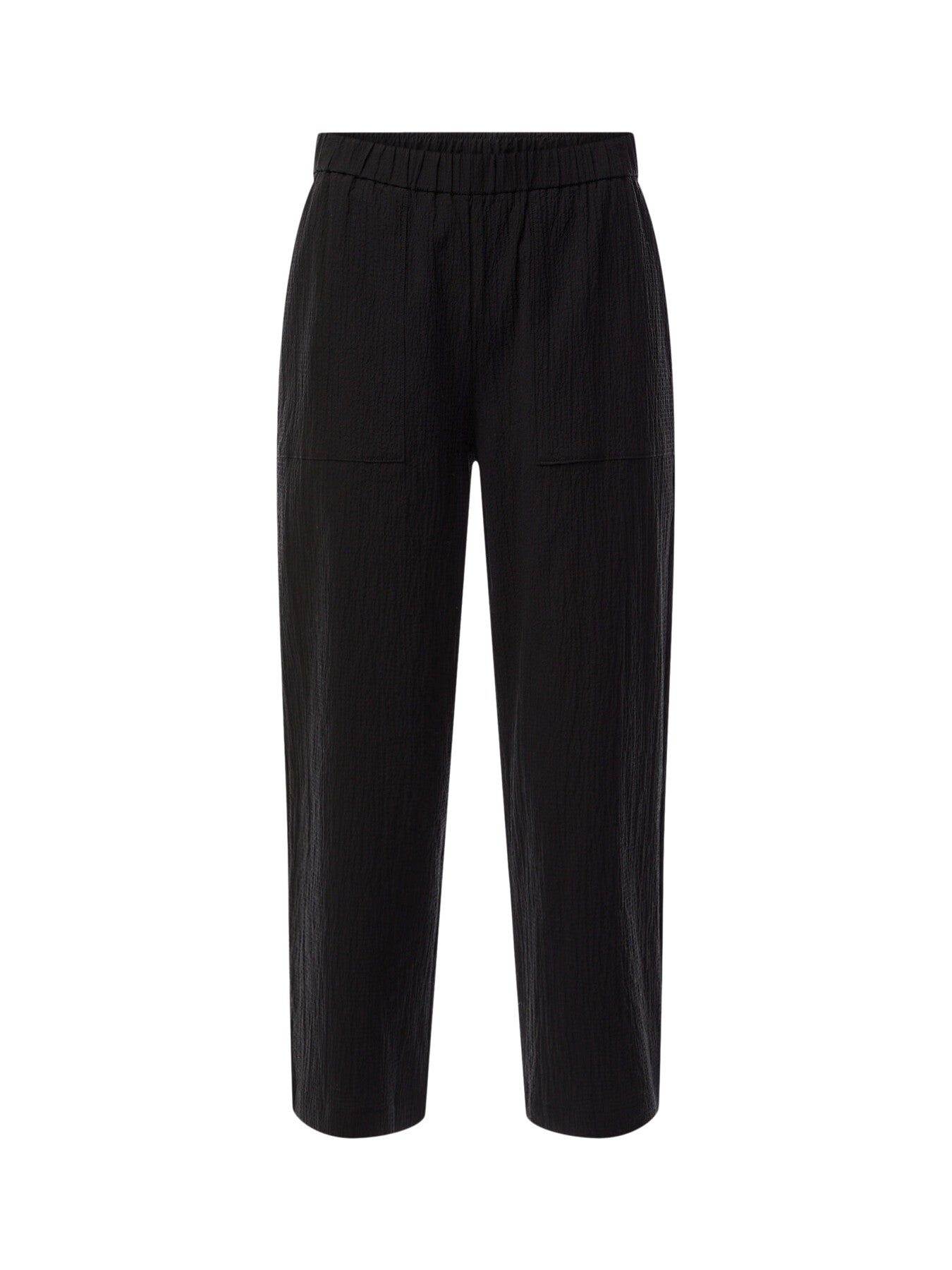 Straight Cropped Pant Cotton Pucker