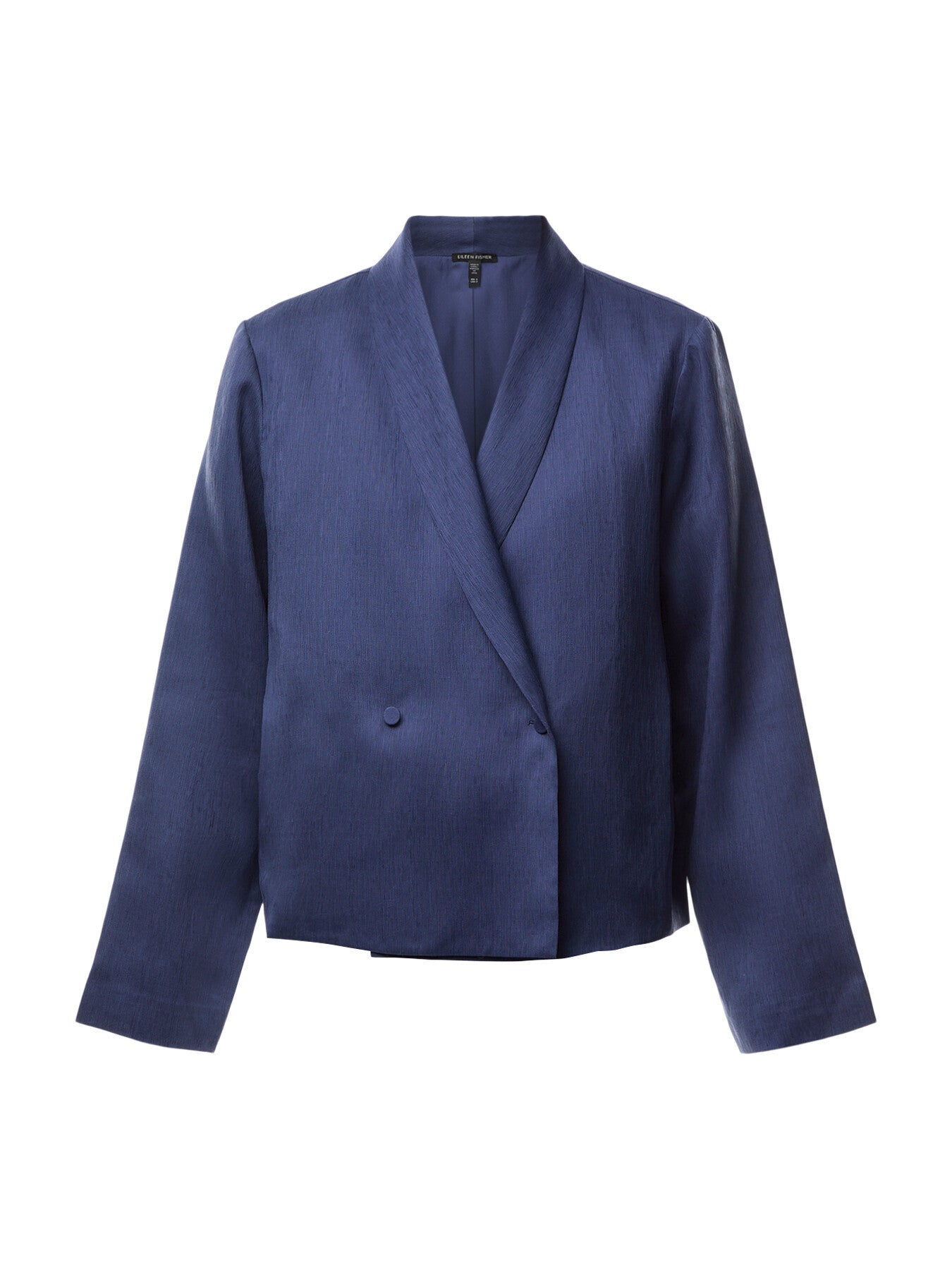 Shawl Collar Jacket Textured silk weave