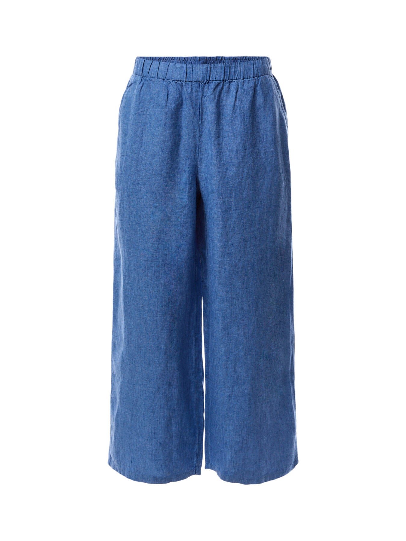 Wide Leg Cropped Pant Linen