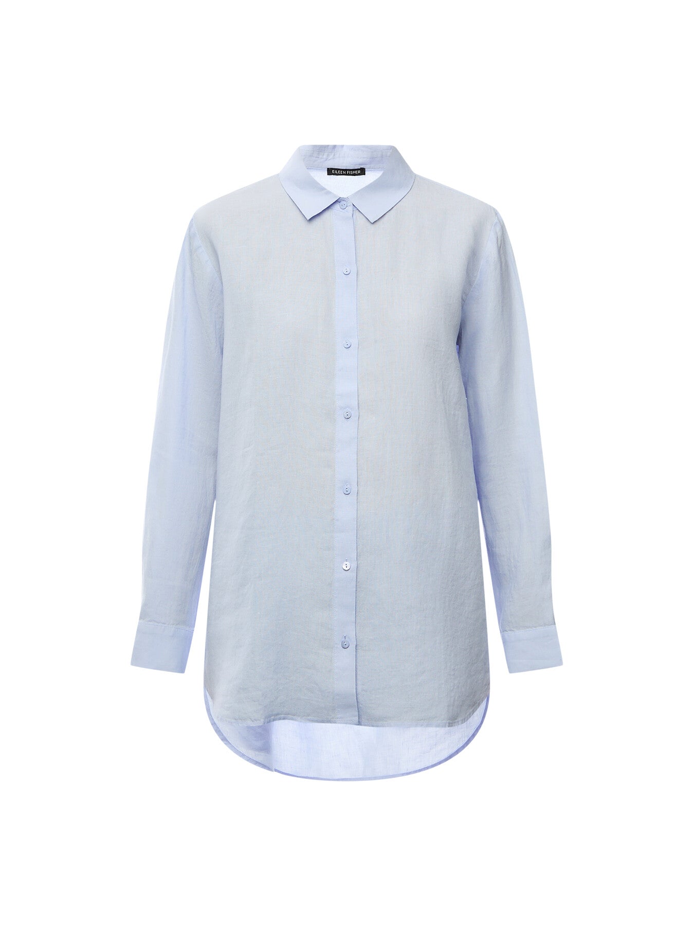 Classic Collar Long Shirt Linen