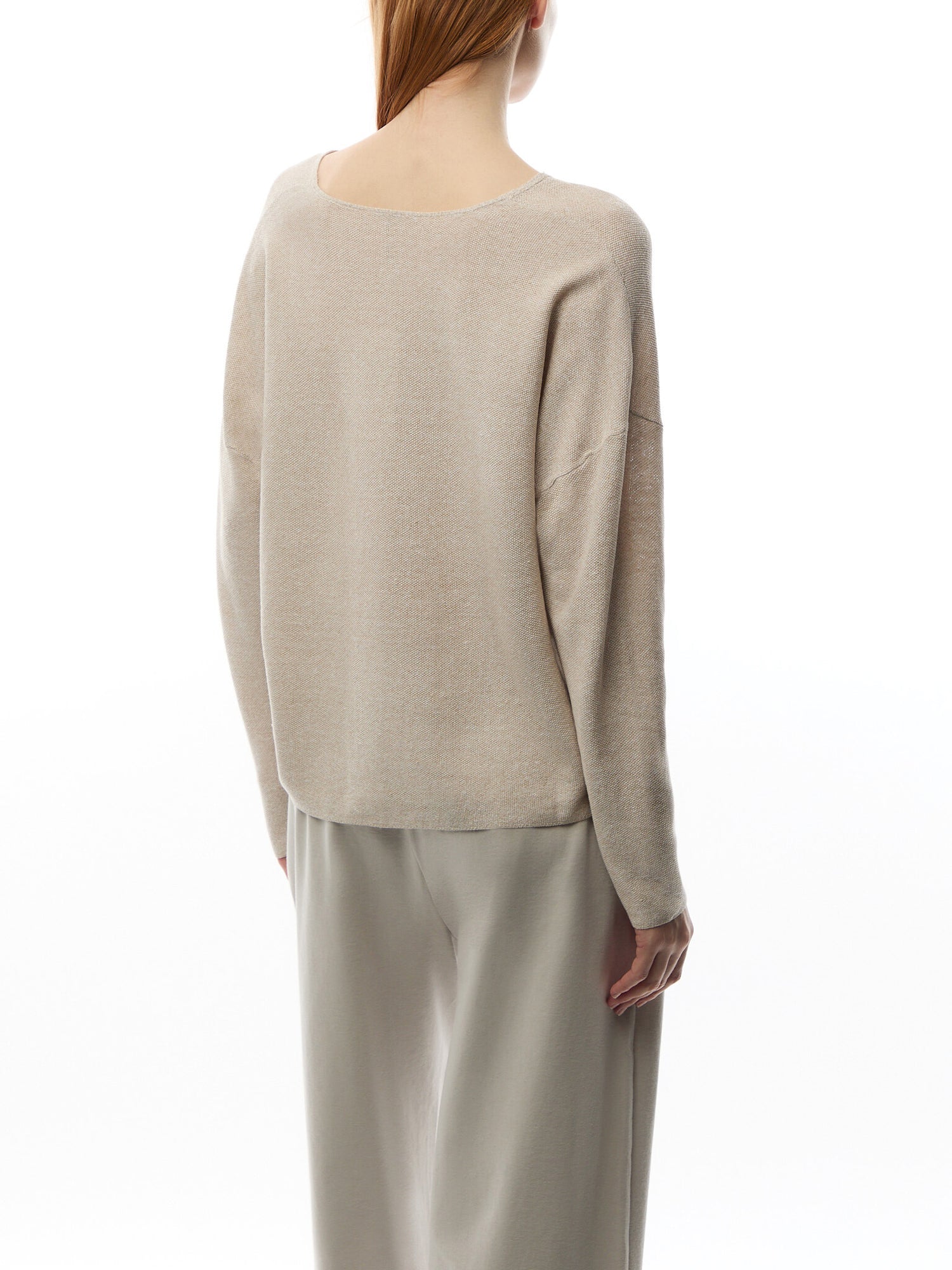 V-Neck Sweater Linen Cotton