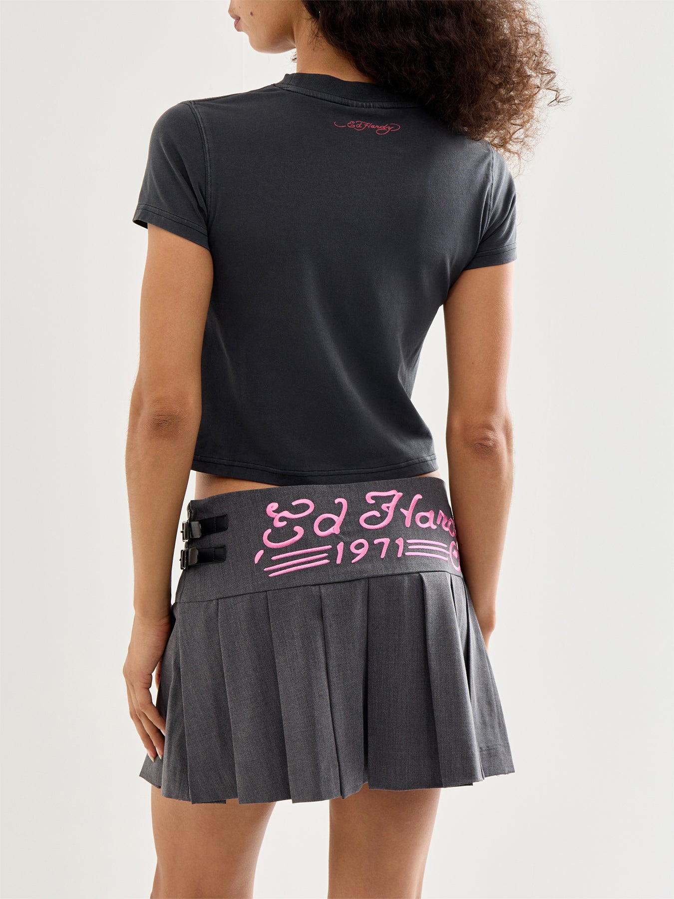 La-Roar-Tiger Diamante Cropped Baby T-Shirt