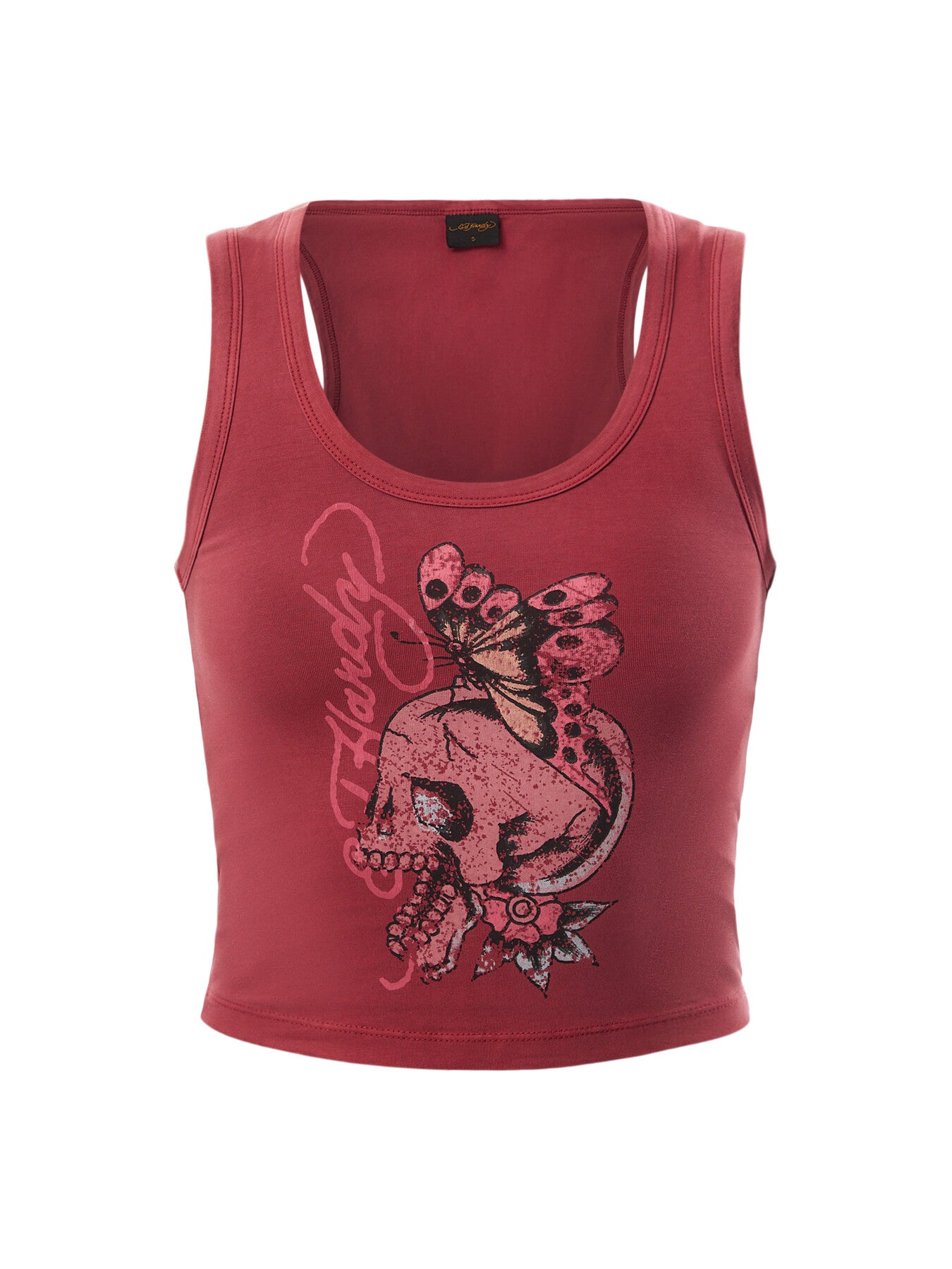 Butterfly Of Death Cropped Vest Top
