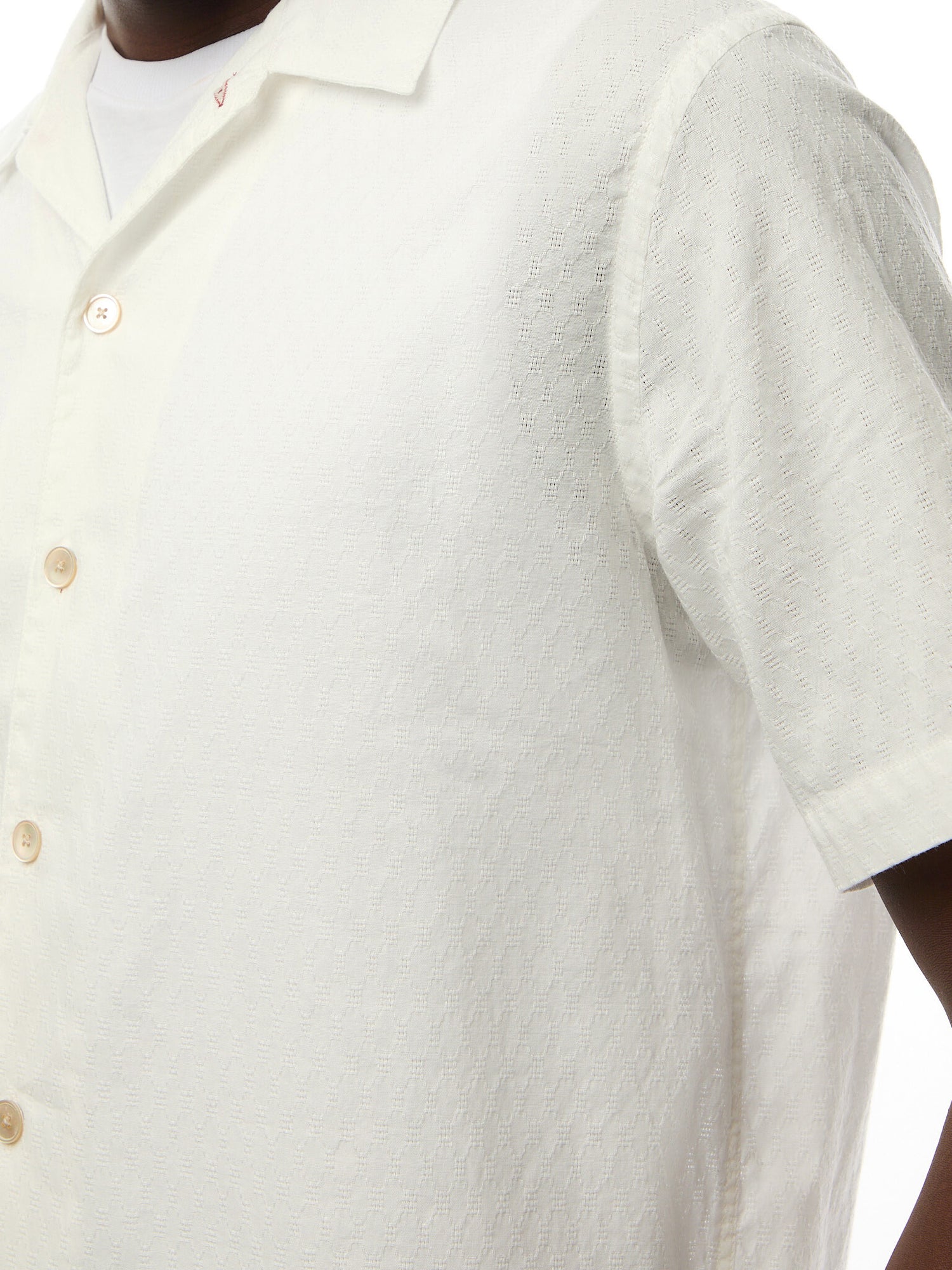 Geo Patern Imbroidered S/S Shirt