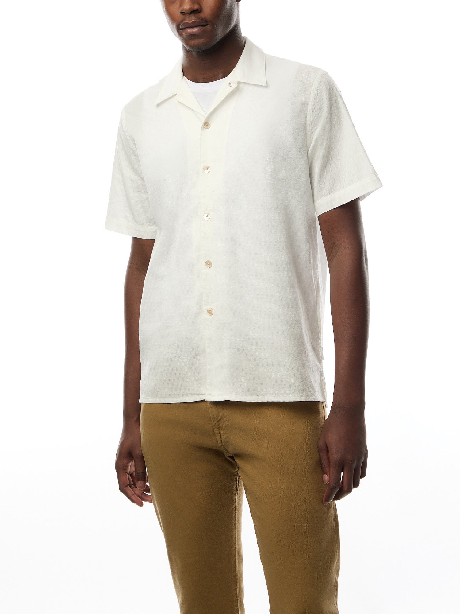 Geo Patern Imbroidered S/S Shirt