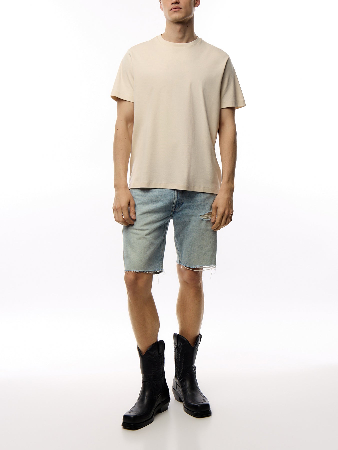 501 Original Embroidered Shorts Light Indigo
