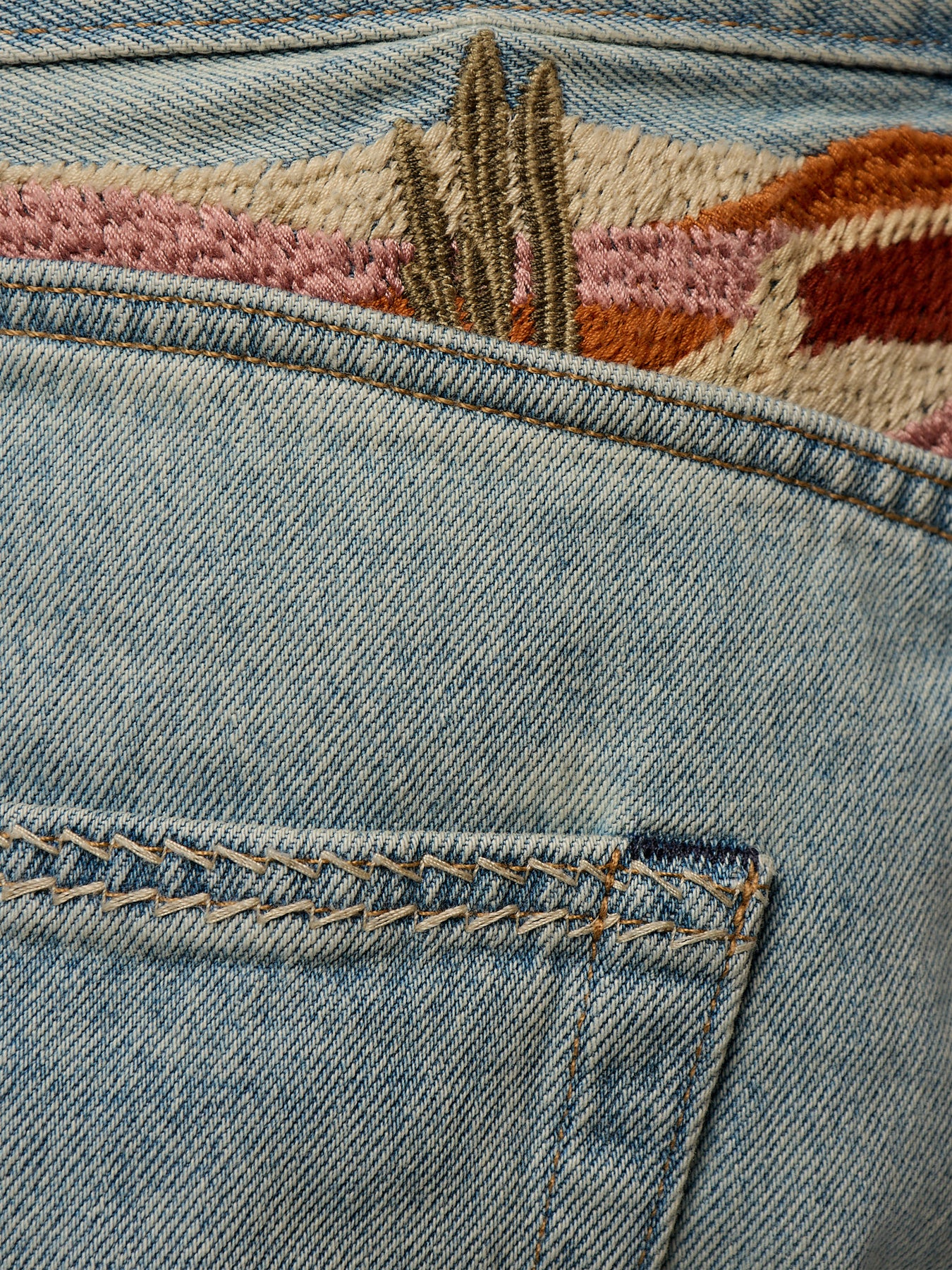 501 Original Embroidered Shorts Light Indigo