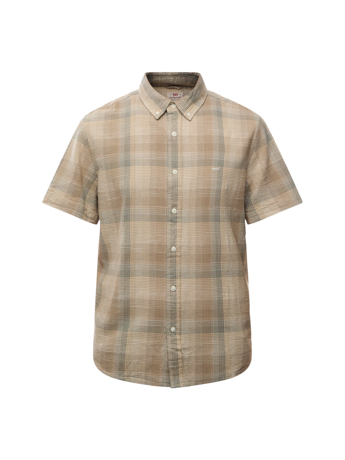 Authentic Button Down Check Shortsleeve Shirt