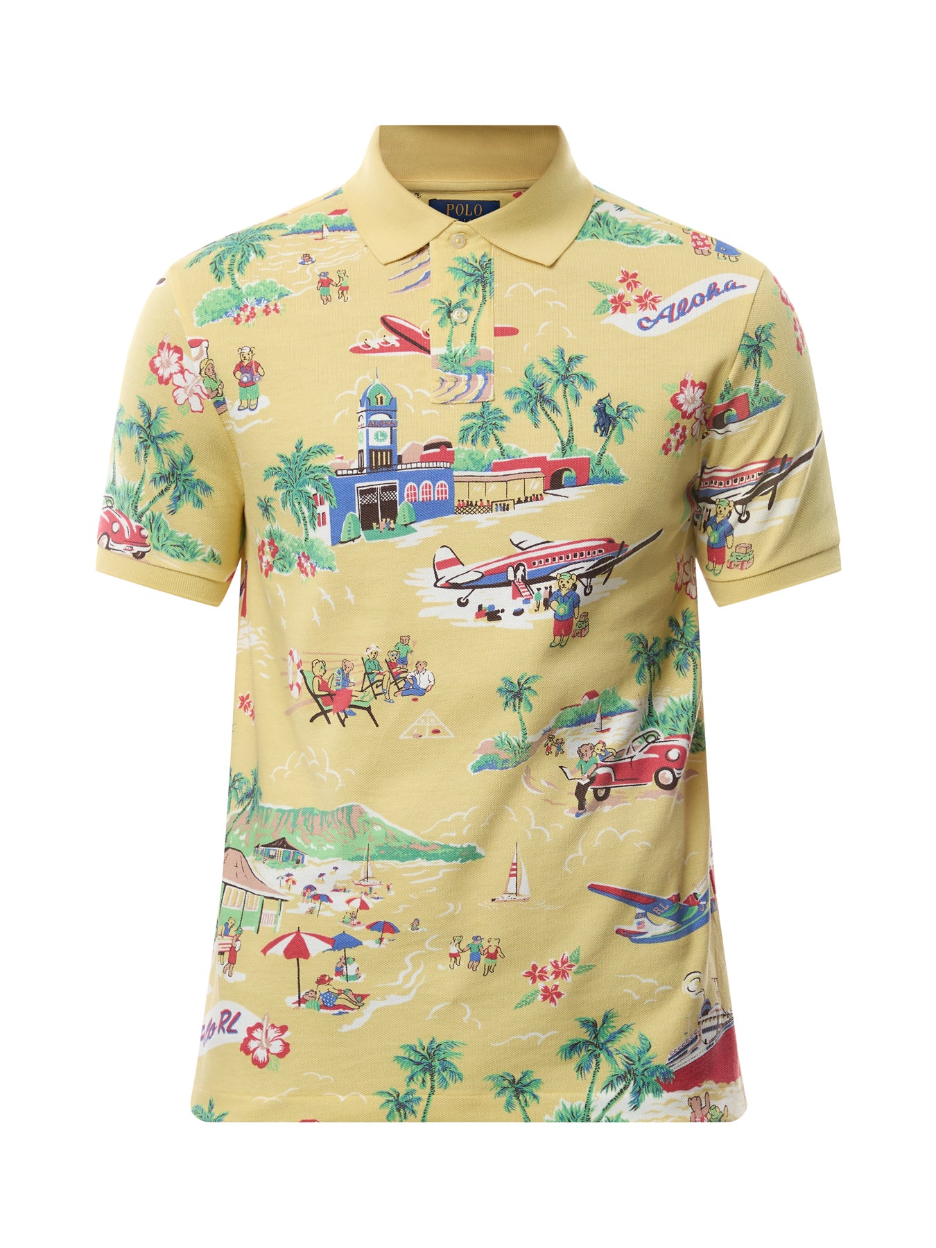 On Holiday Bear Scenic Polo