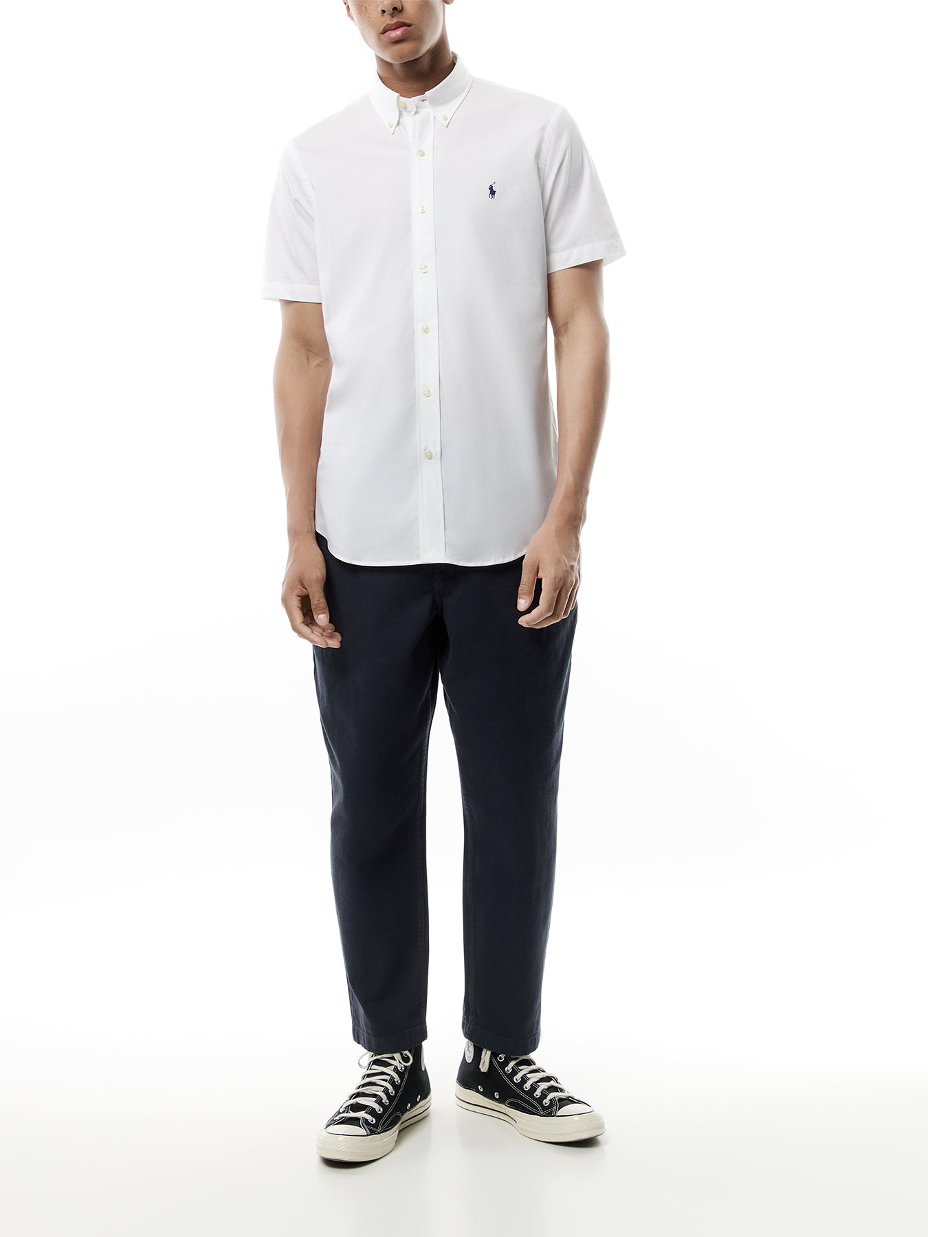 Stretch Poplin Short Sleeves Shirt