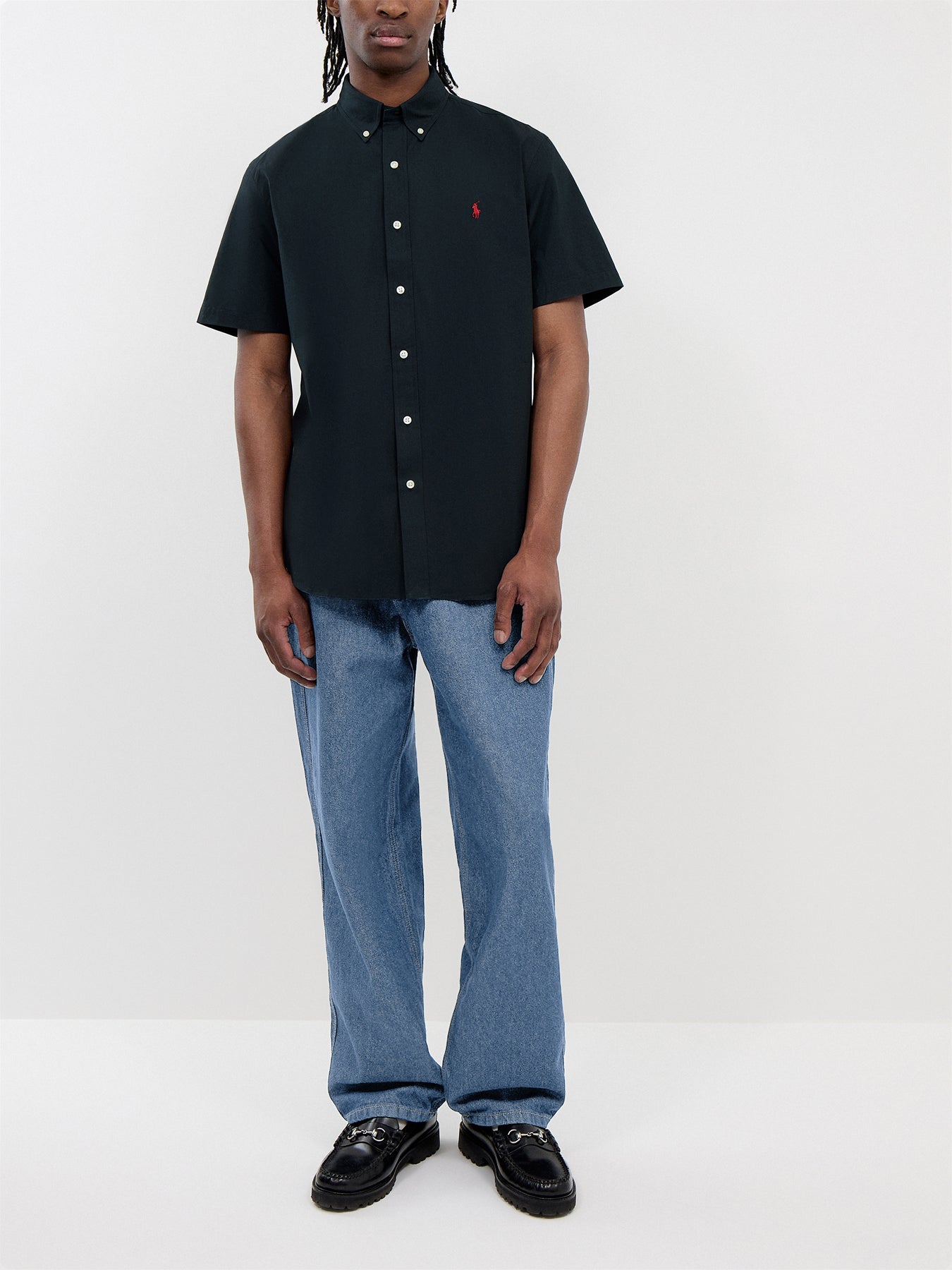 Stretch Poplin Short Sleeves Shirt