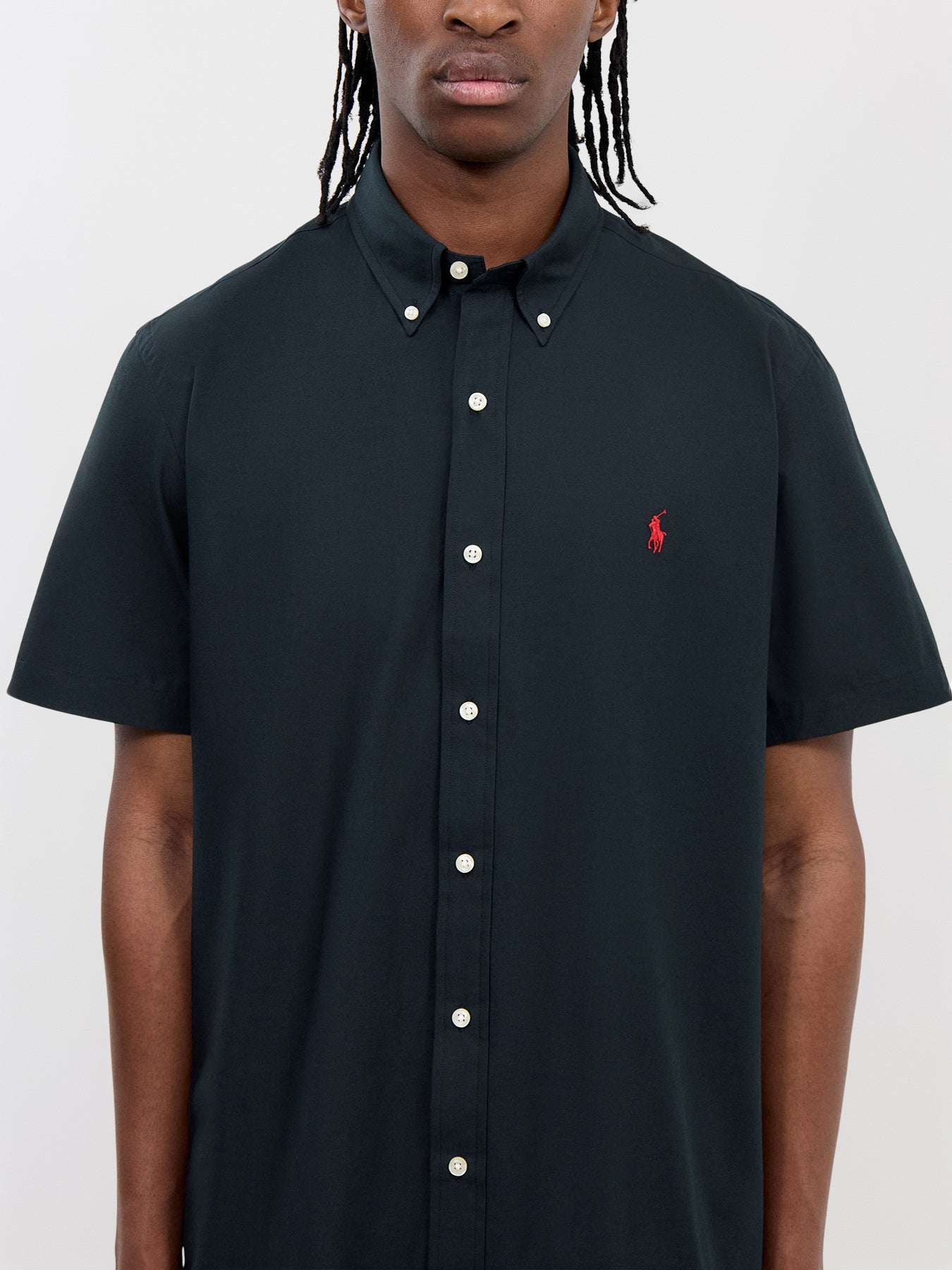Stretch Poplin Short Sleeves Shirt