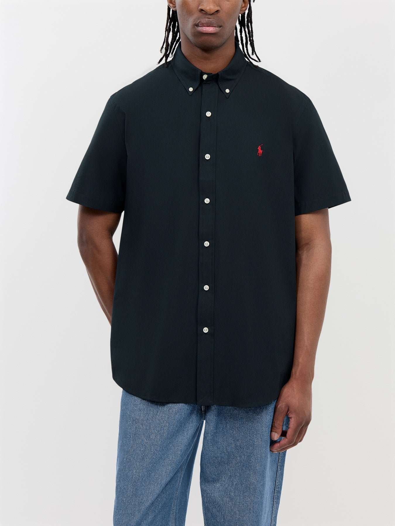 Stretch Poplin Short Sleeves Shirt