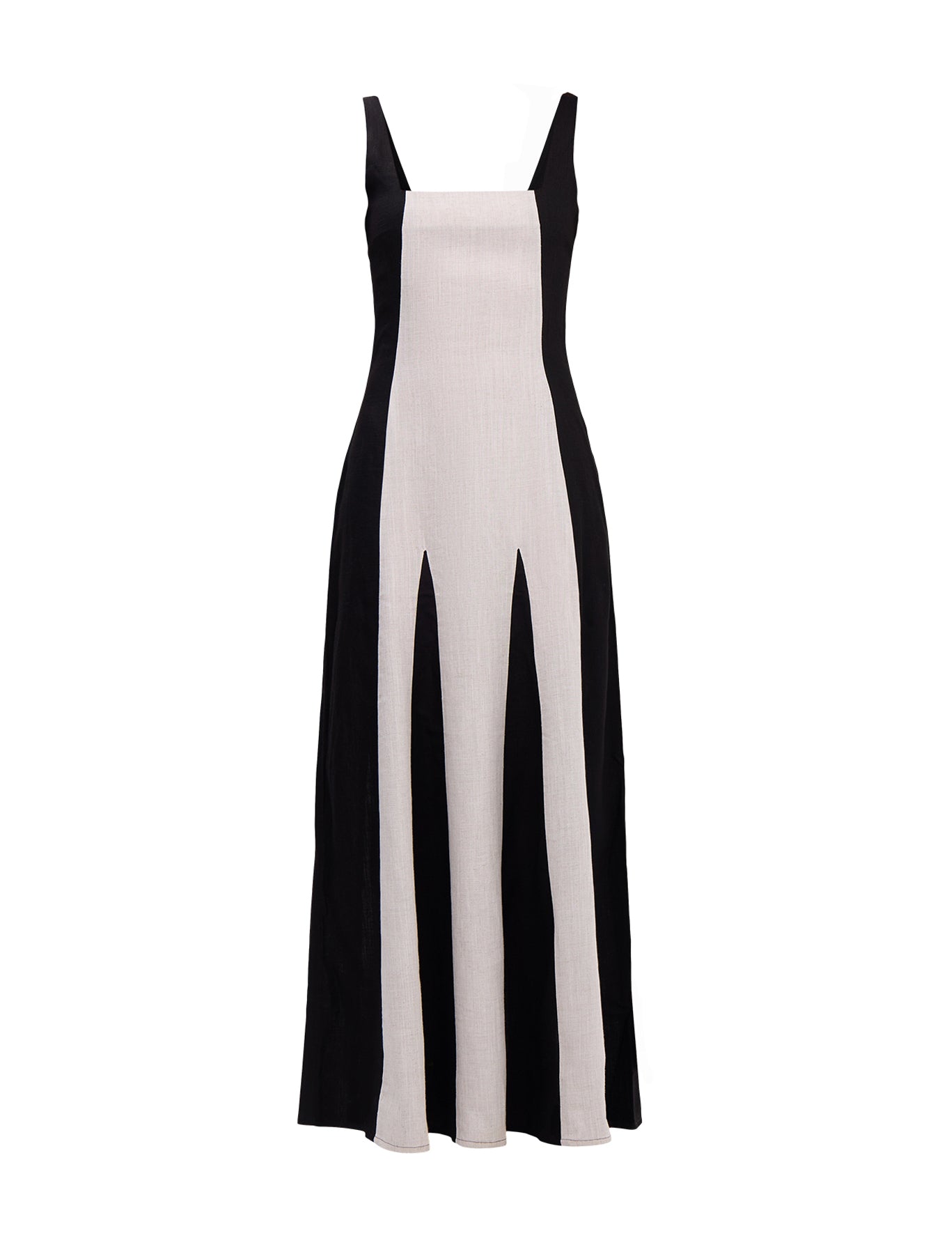 Ella Square Neck Contrast Maxi Dress