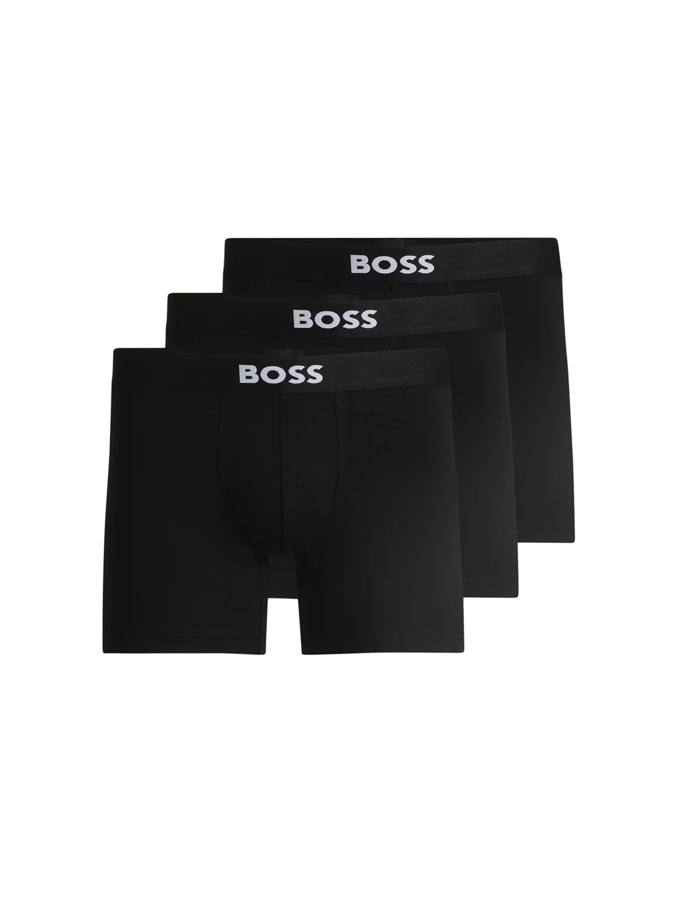 Three-pack boxer briefs in stretch cotton