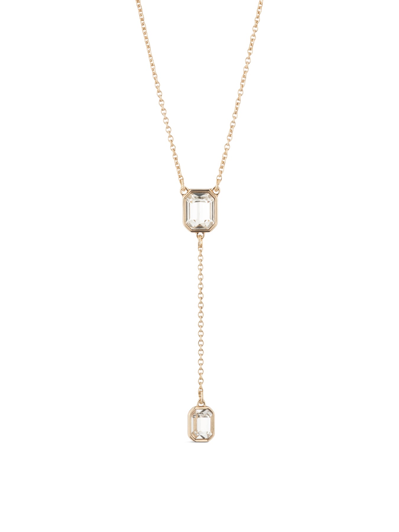Nk 16in Stone Yneck-gldcry Necklace