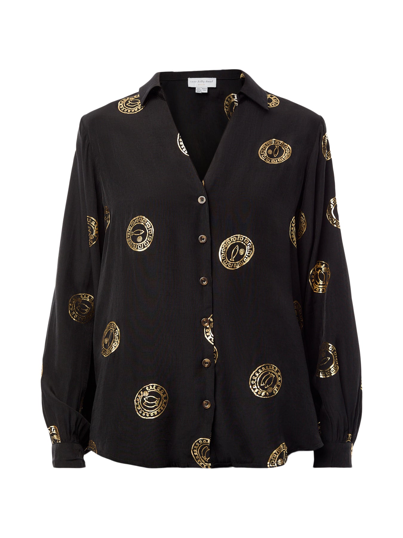 Black Miley Shirt with Plate Foil