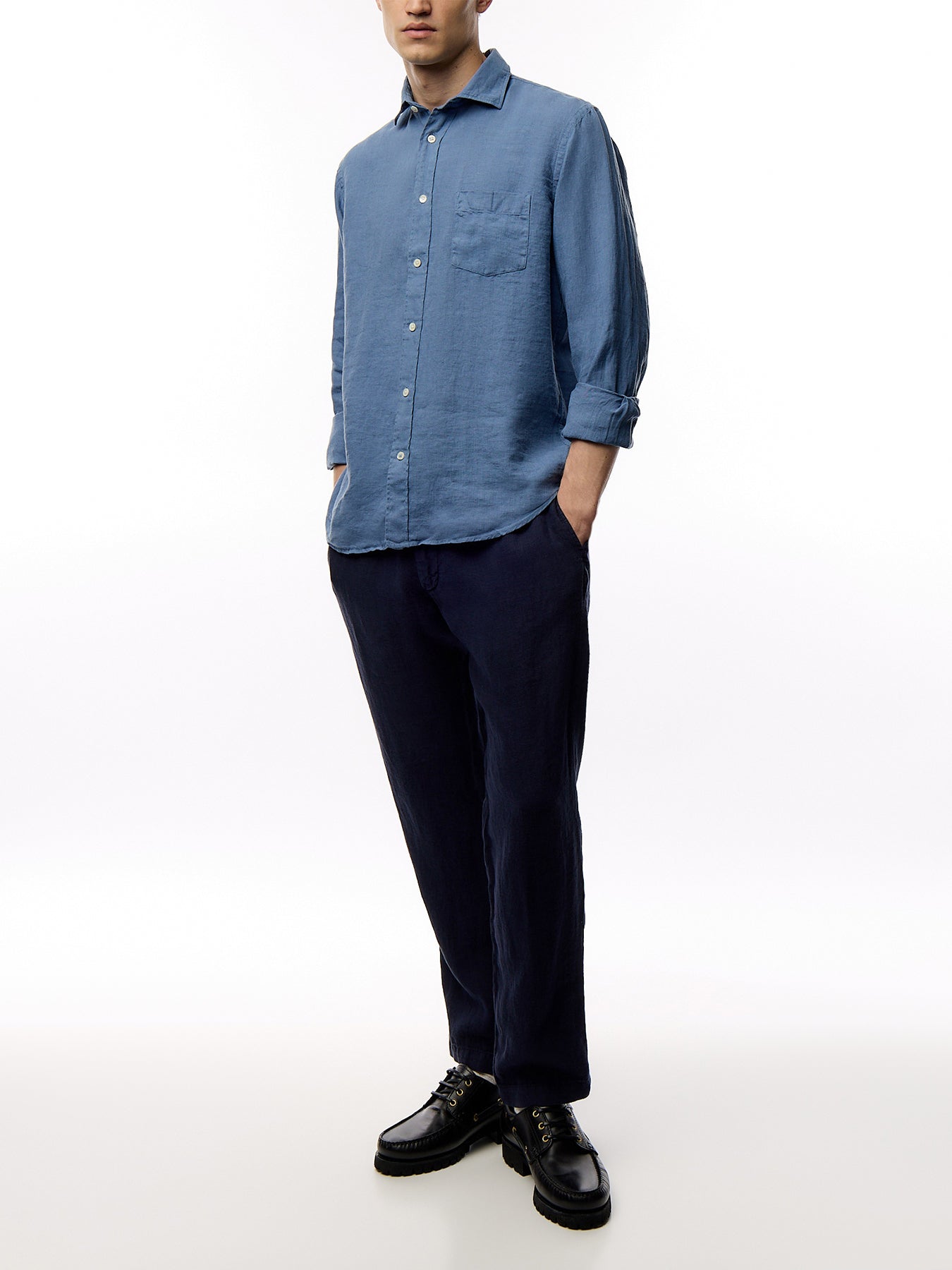 Classic Linen Paul Pat Woven Shirt