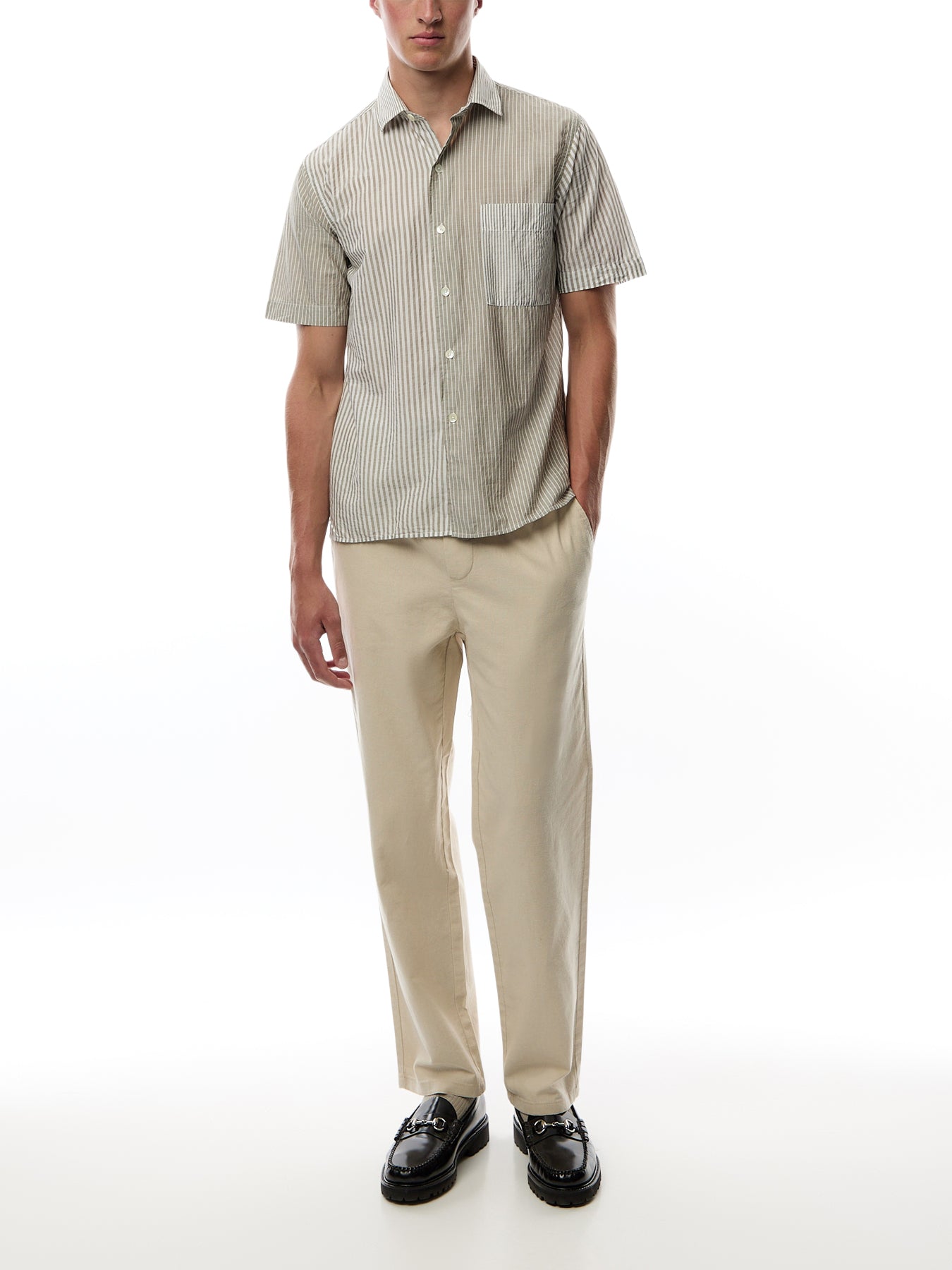 Mussoletta Washed Paul Pat Men Woven Shirt