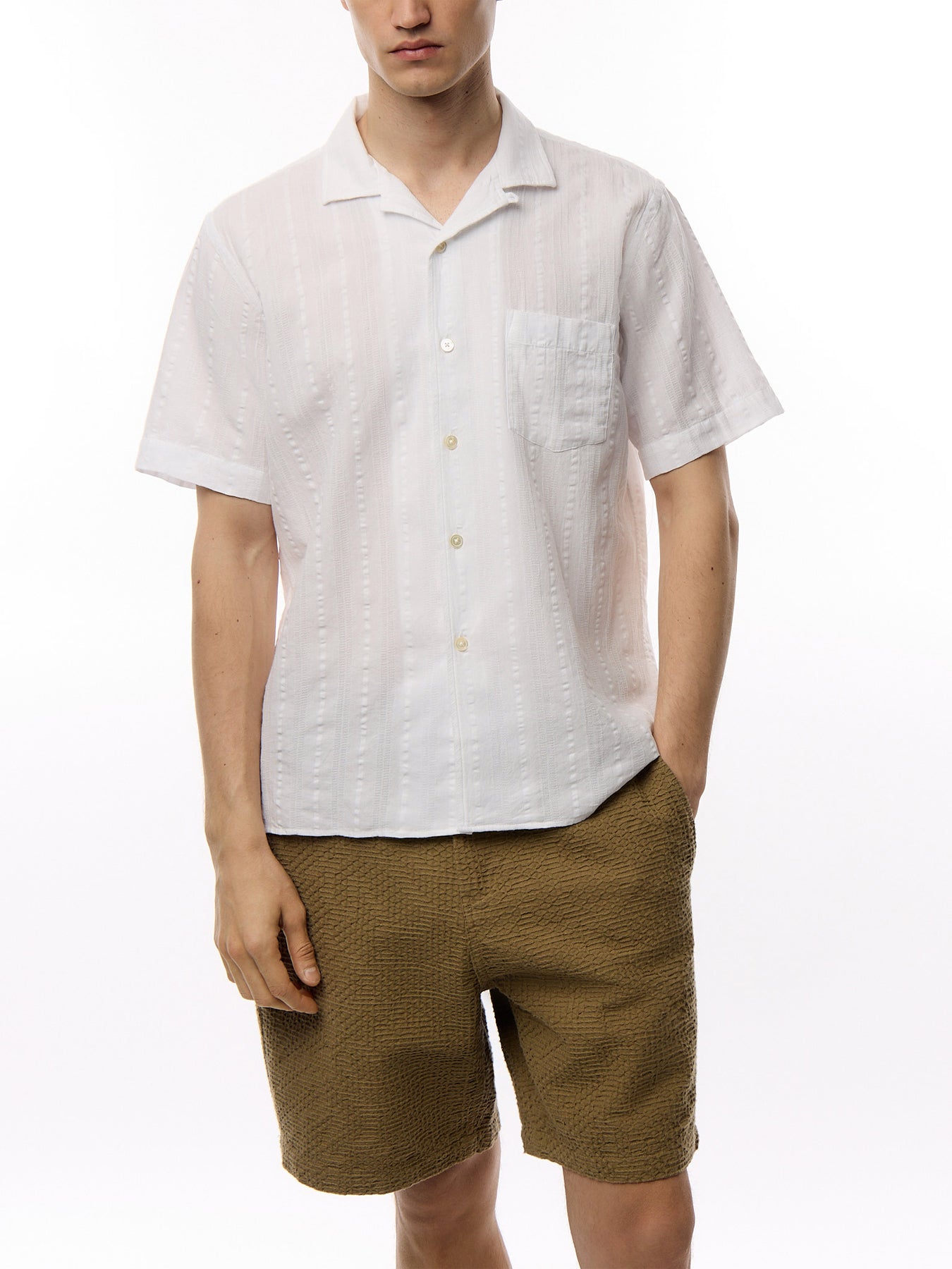 Dobby Paul Pat Men Woven Shirt