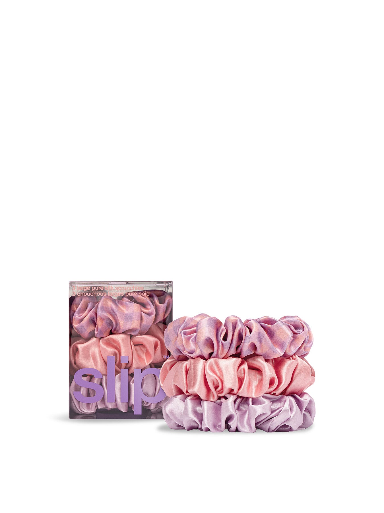 Pure Silk Large Scrunchies Belleflower