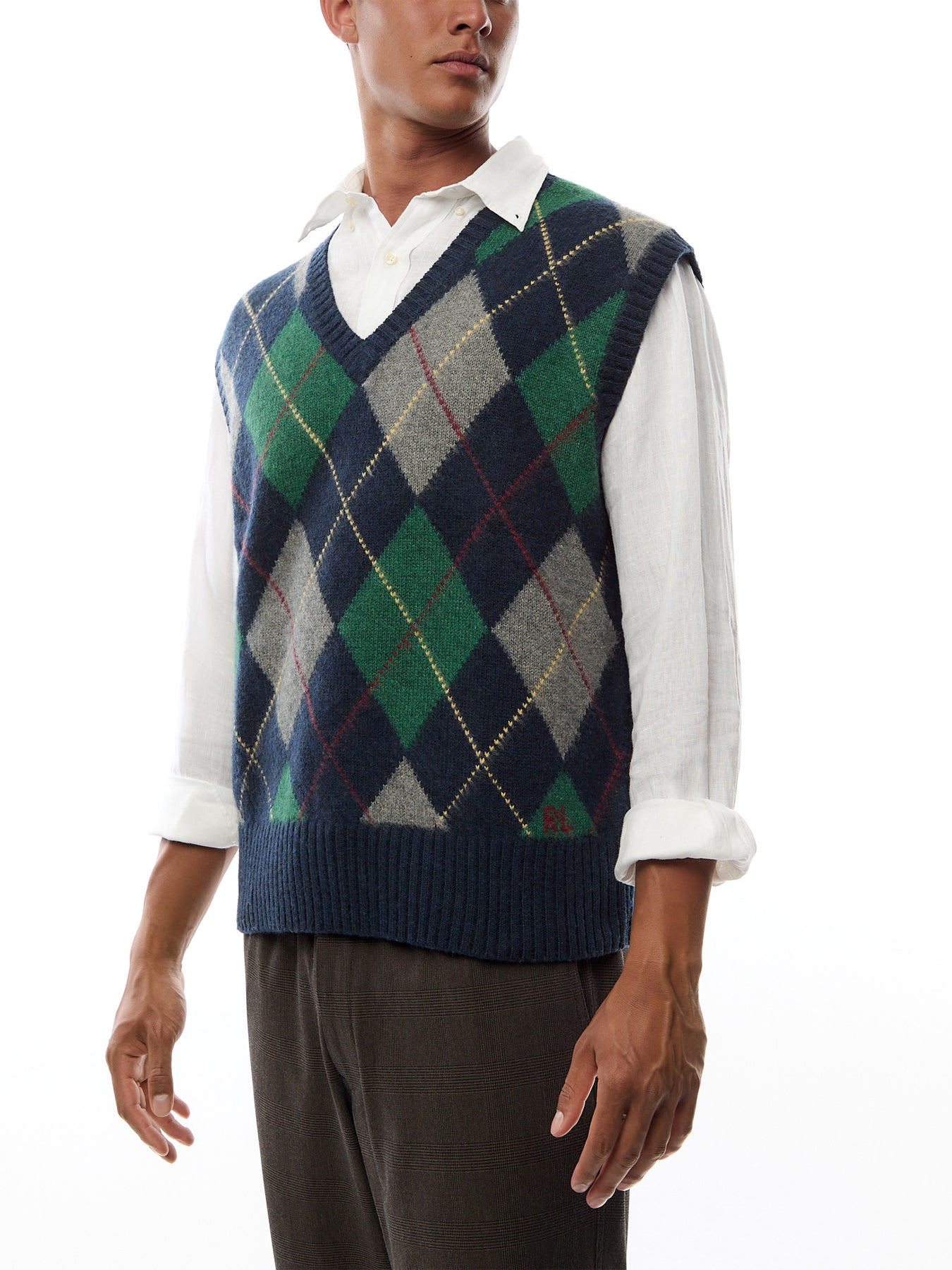 Argyle Sleeveless Knit