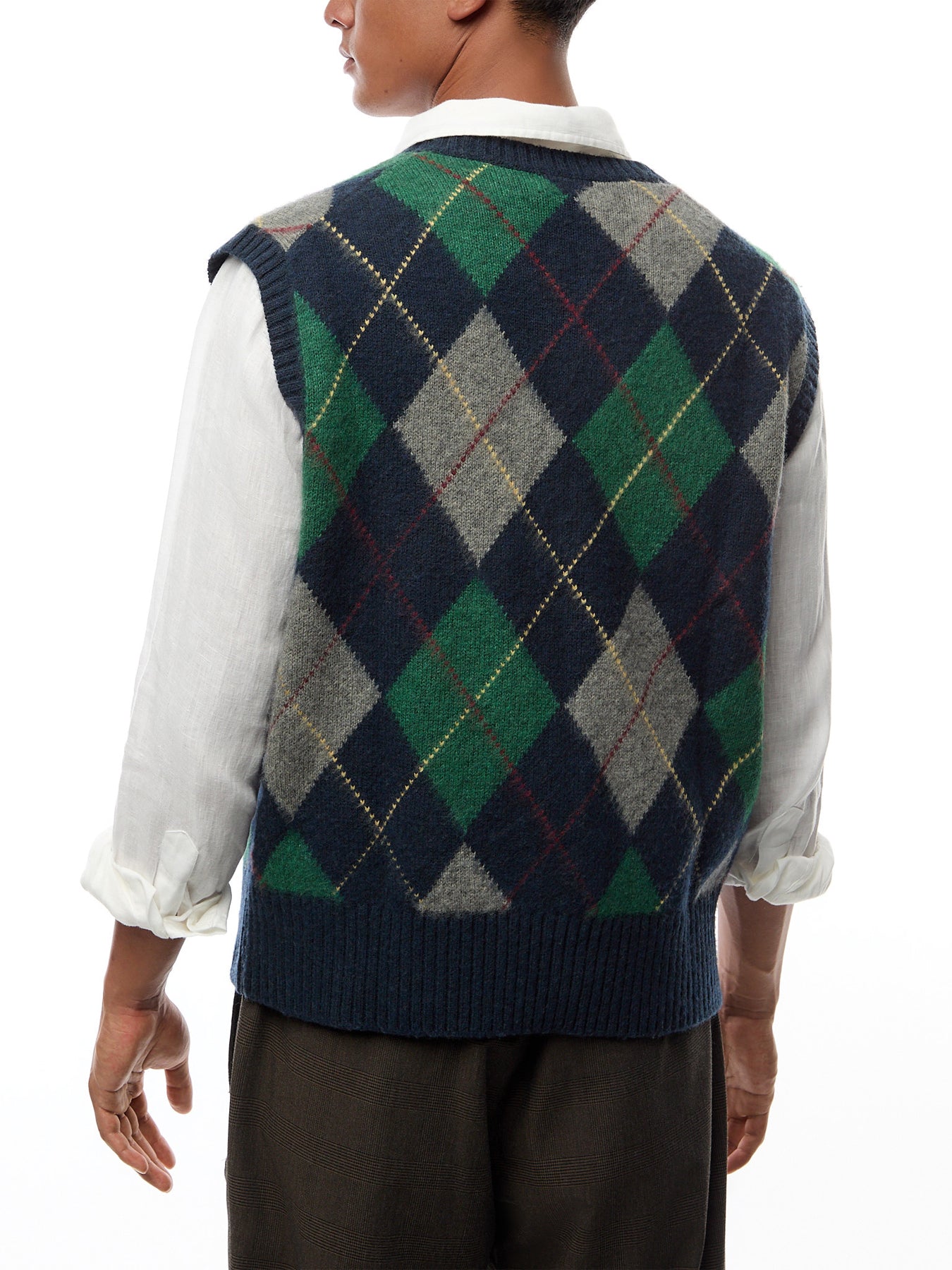 Argyle Sleeveless Knit