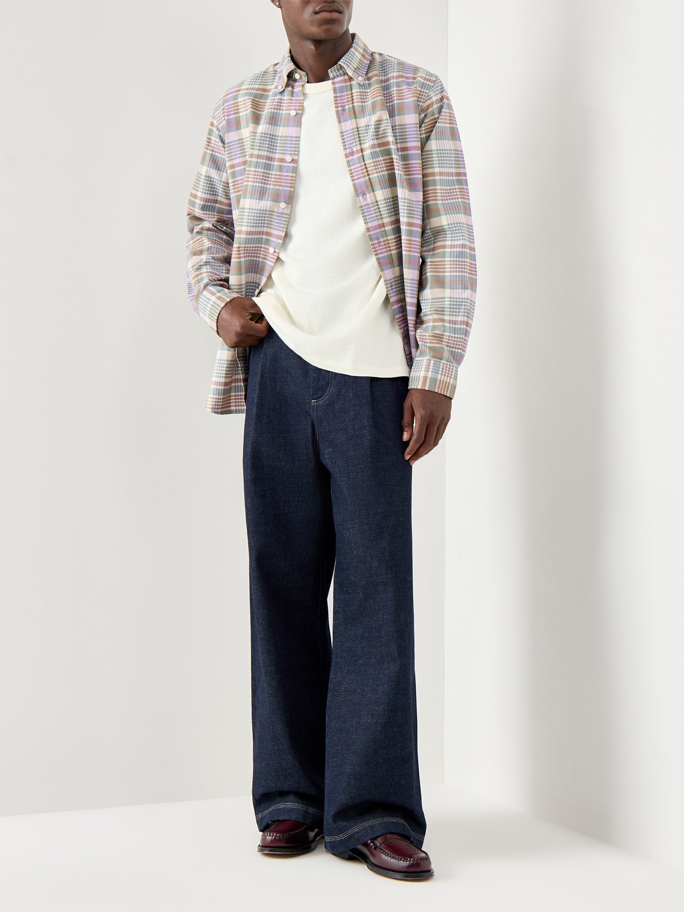 Custom Fit Check Oxford Shirt