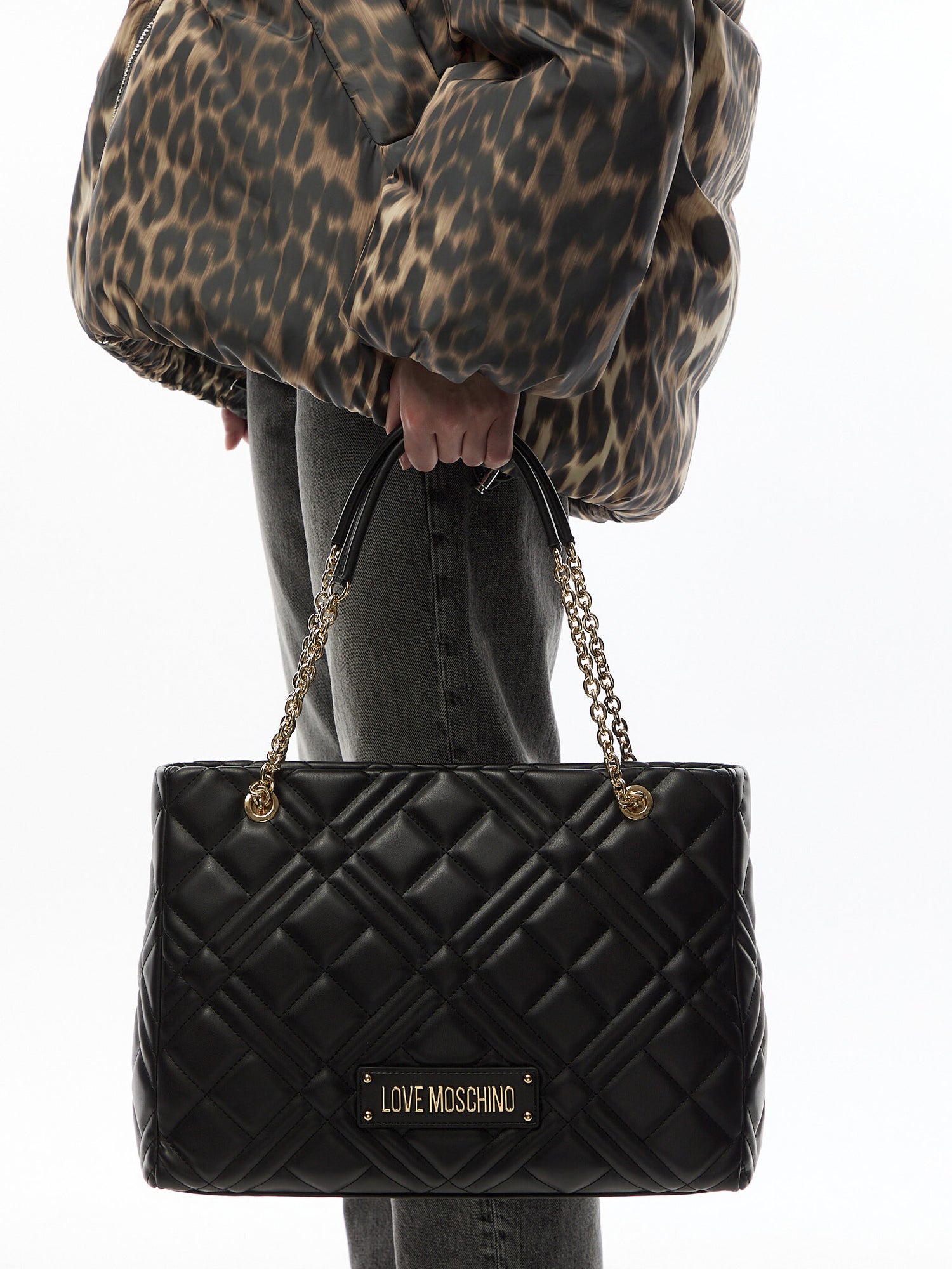 Quilted Shoulder Tote Bag