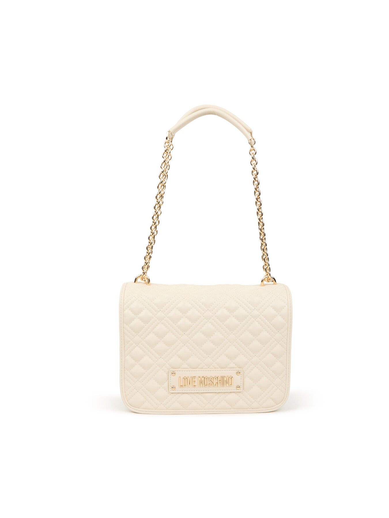 Quilted Shoulder Bag with Chain Strap