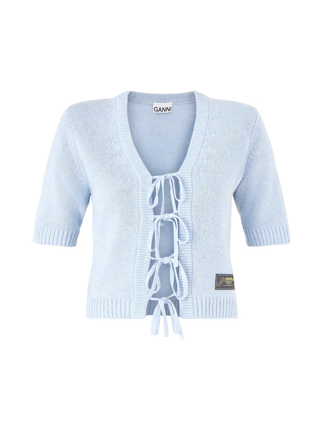 Future Wool Mix Short Sleeve Cardigan