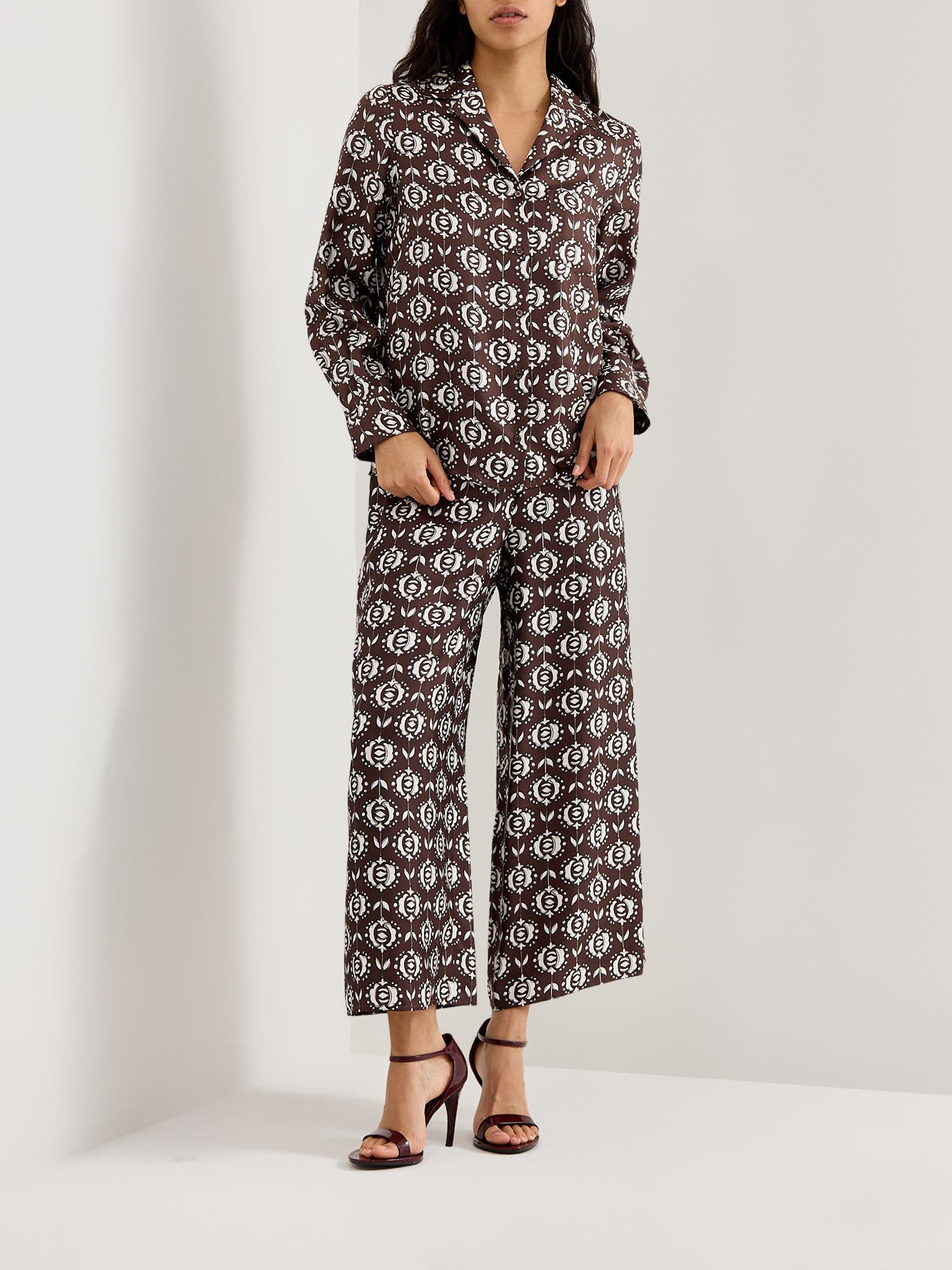 Weekend Oncia Printed Silk Shirt