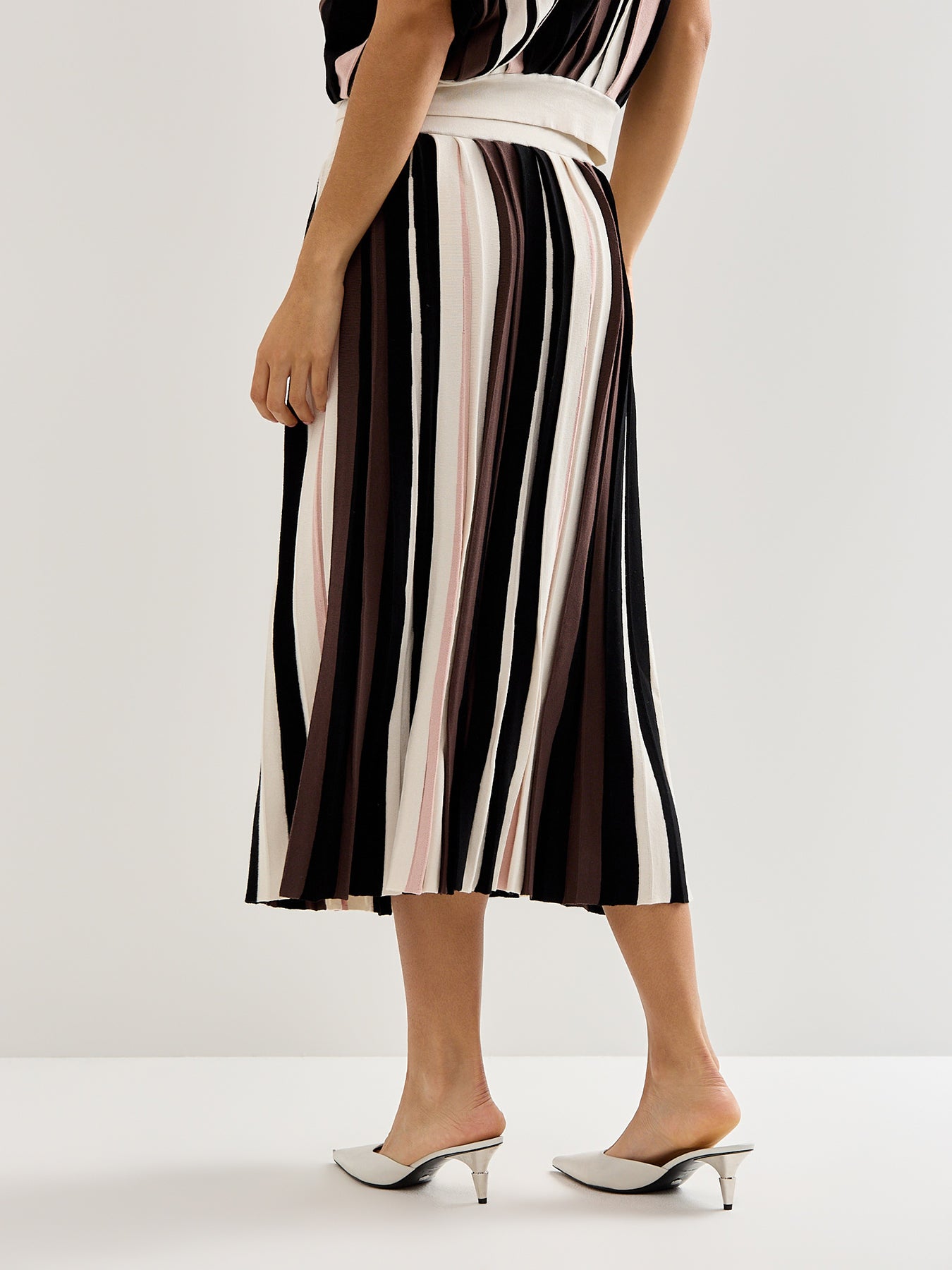 Weekend Pleiadi Striped Knit Skirt