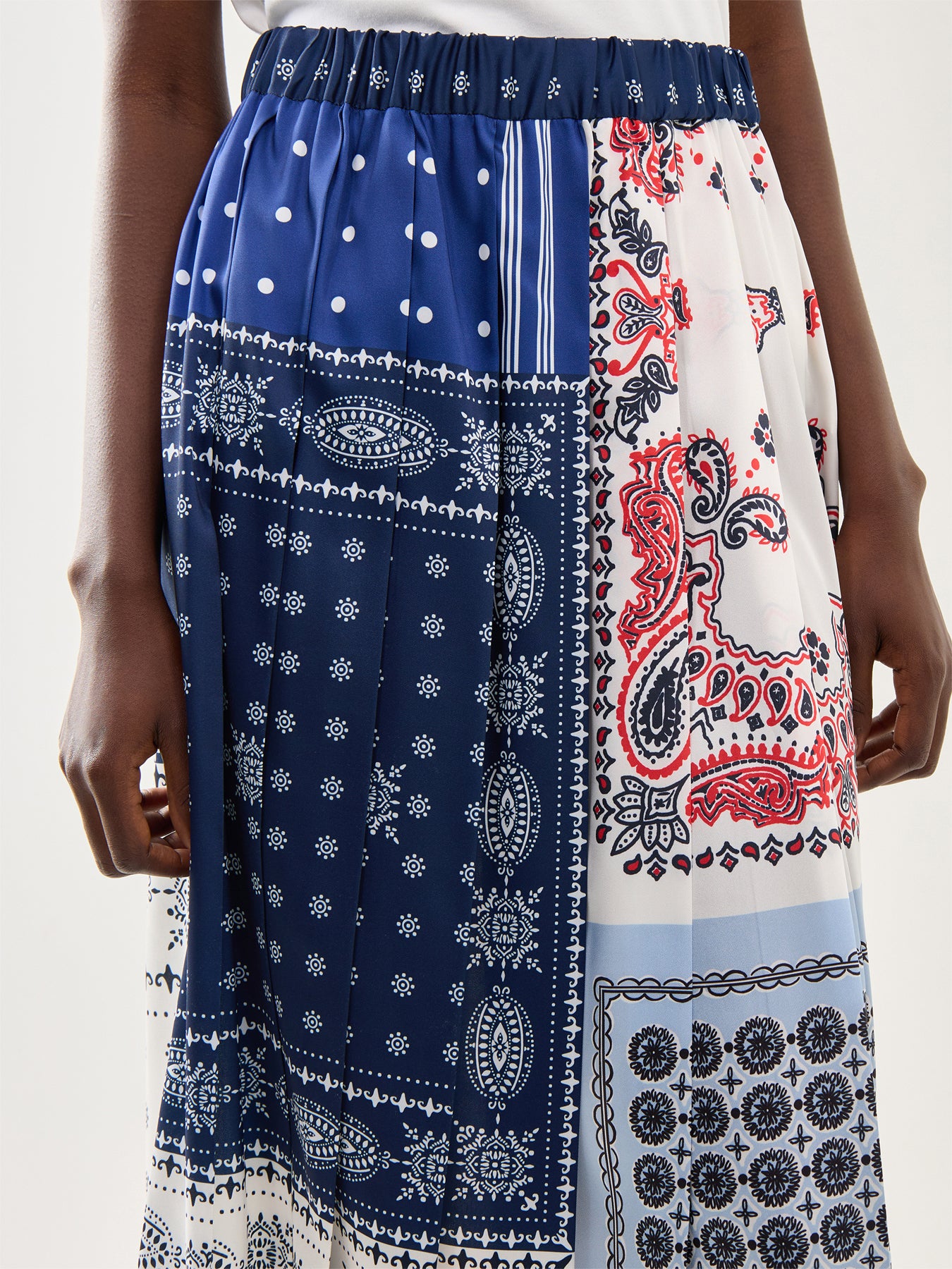 Weekend Luna Pleated Printed Skirt