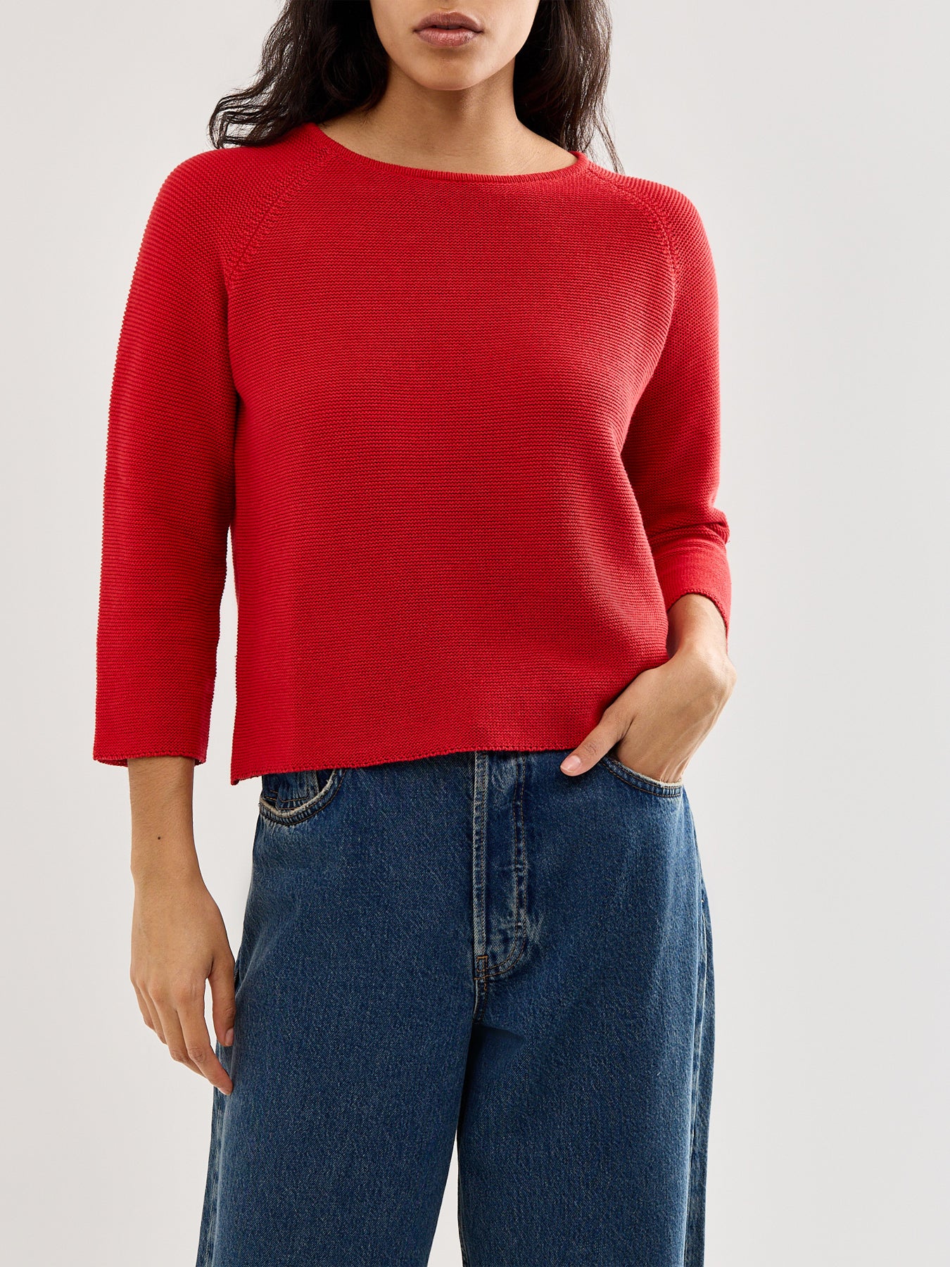 Weekend Addotto Crew Neck Bracelet Sleeve Knitwear